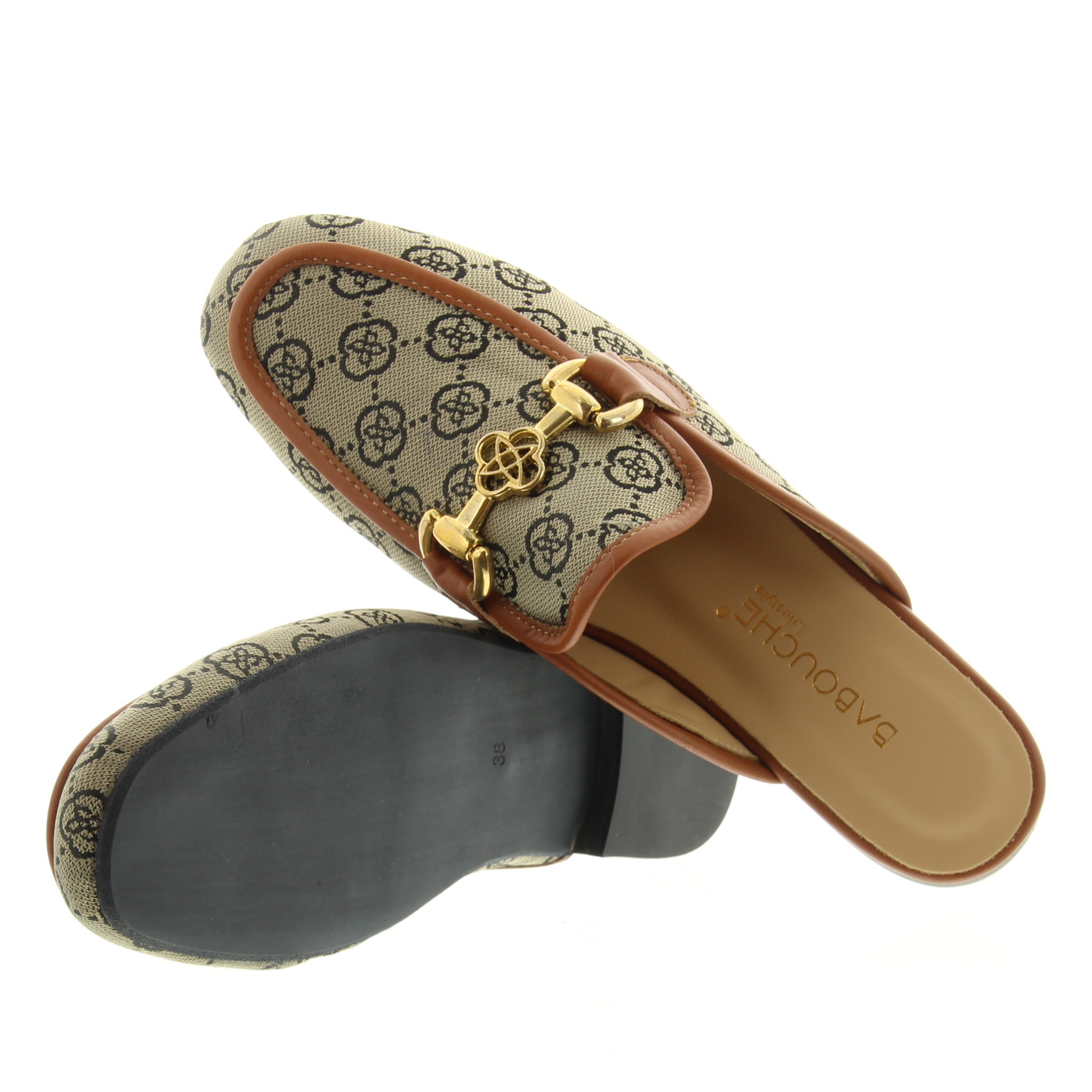 Babouche G-Nea-152 361 Beige Cognac