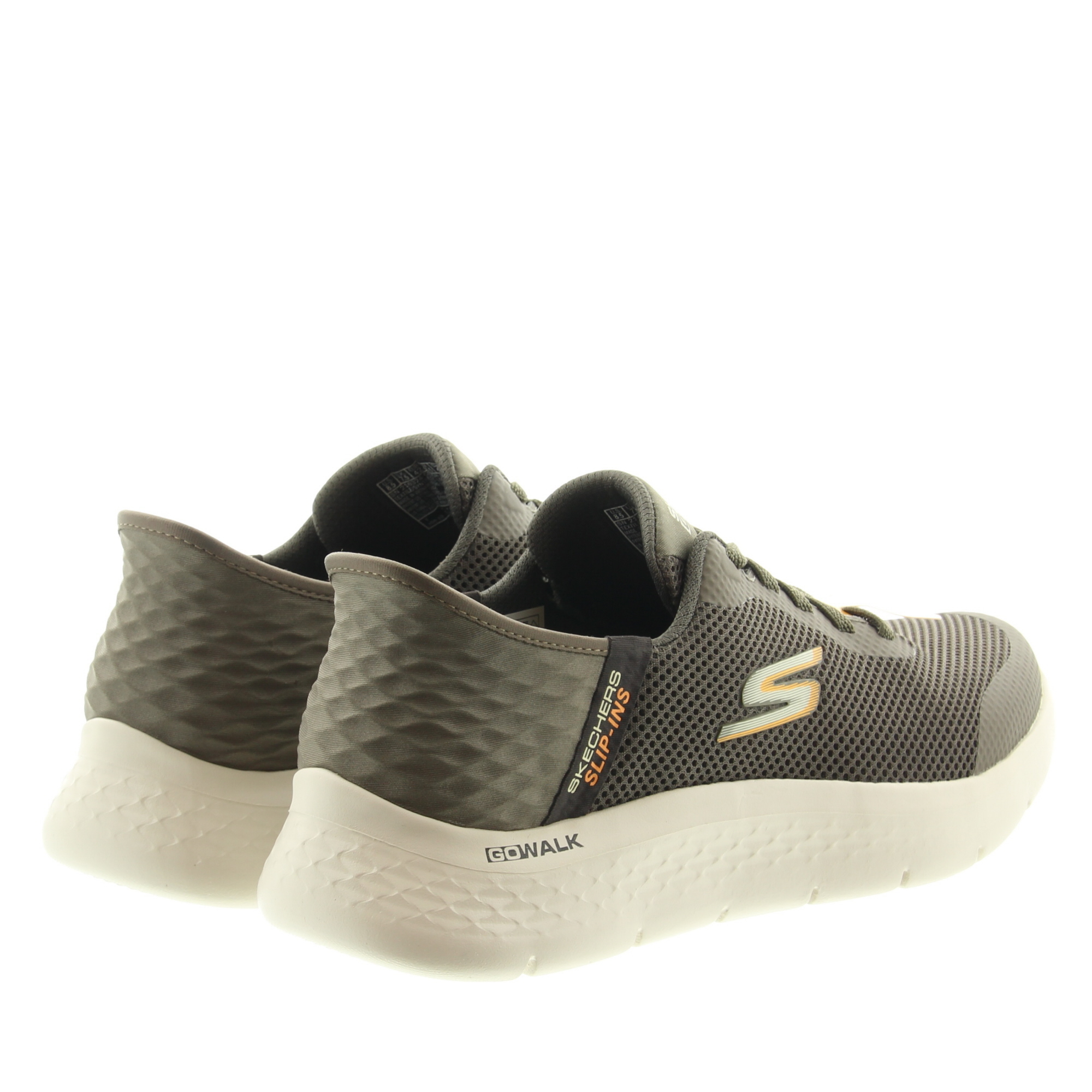 Skechers 216324 Go Walk Flex Slip-Ins BRN Brown Hands Up