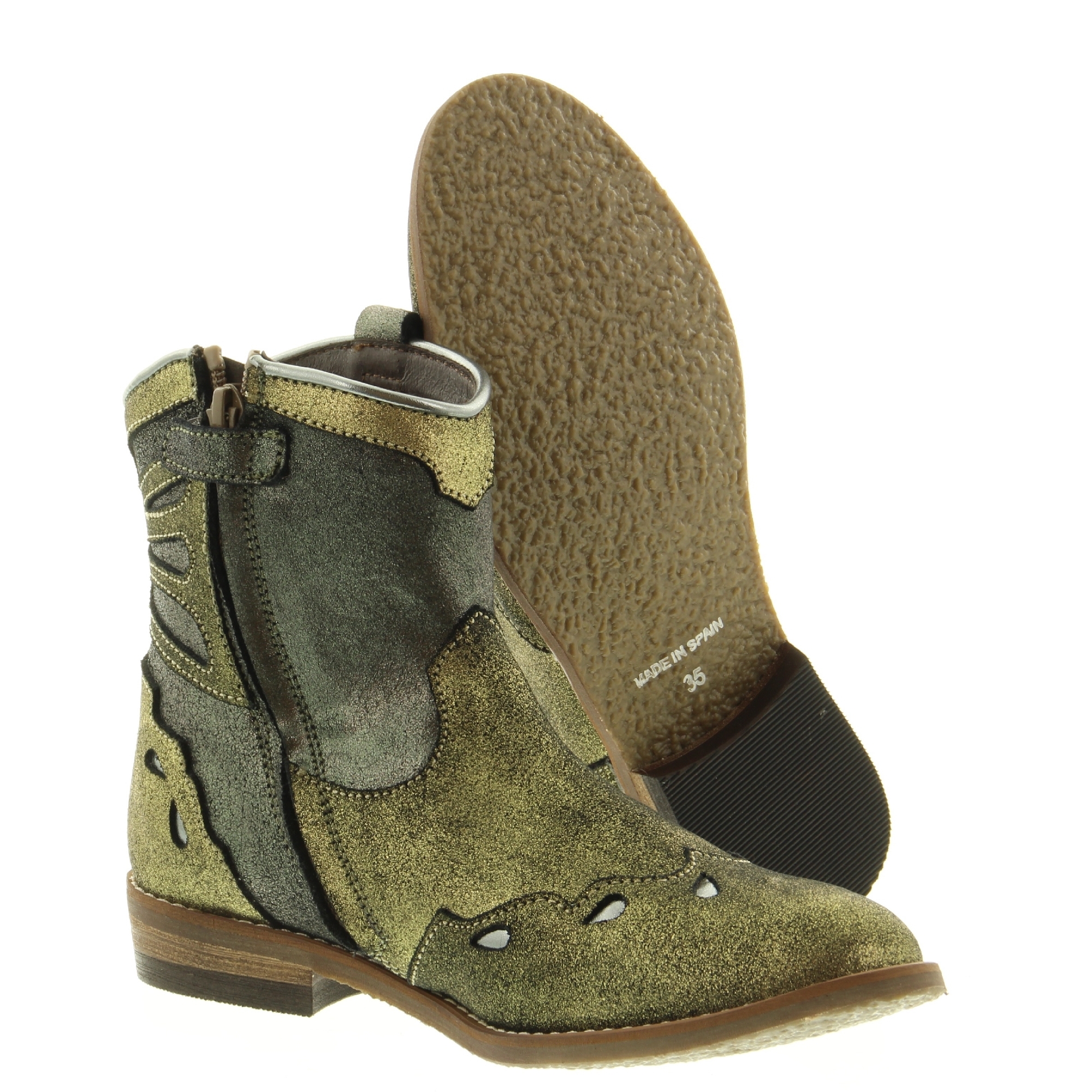 Clic 9835 Dore Metal Suede