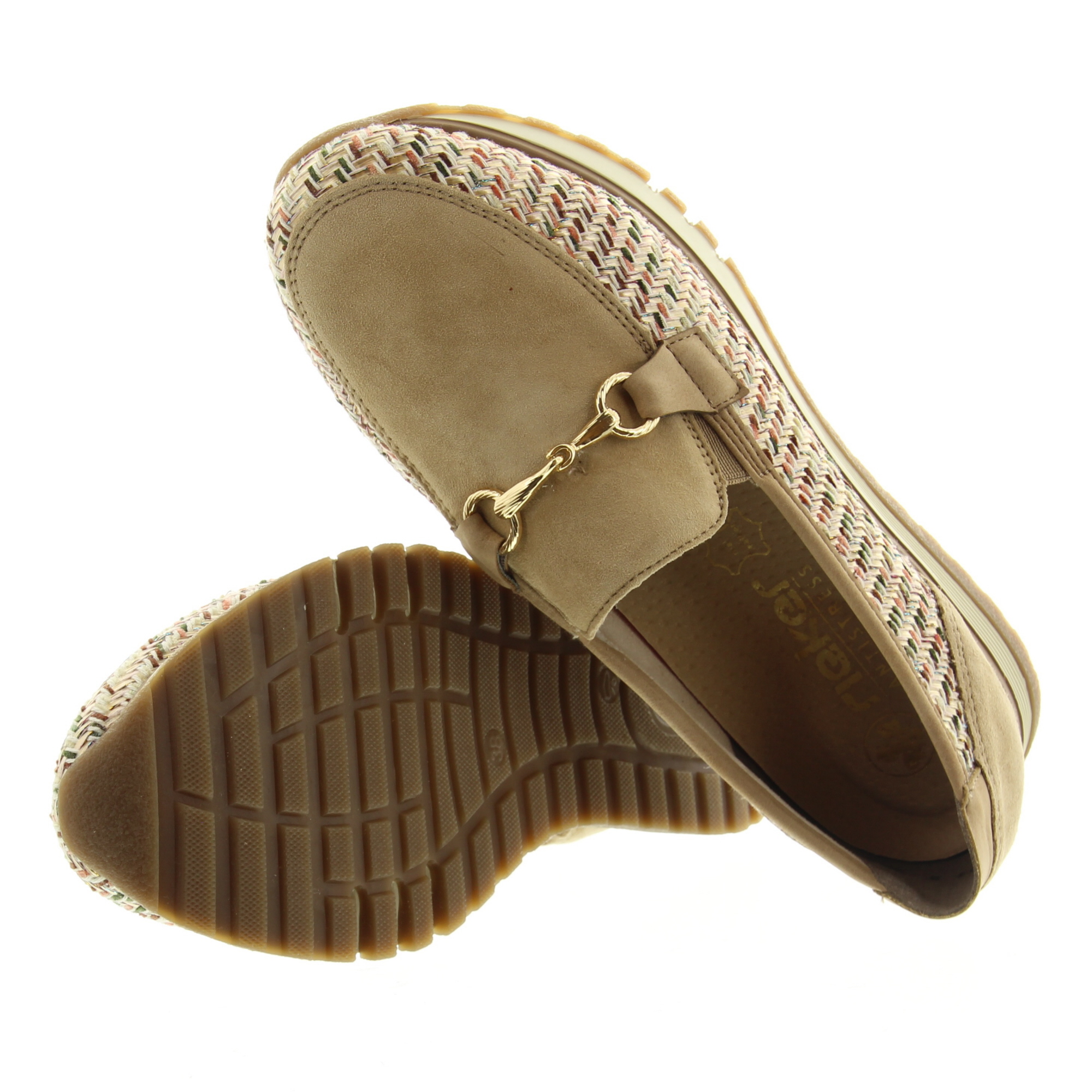 Rieker 49042 62 Beige Sepia Marble