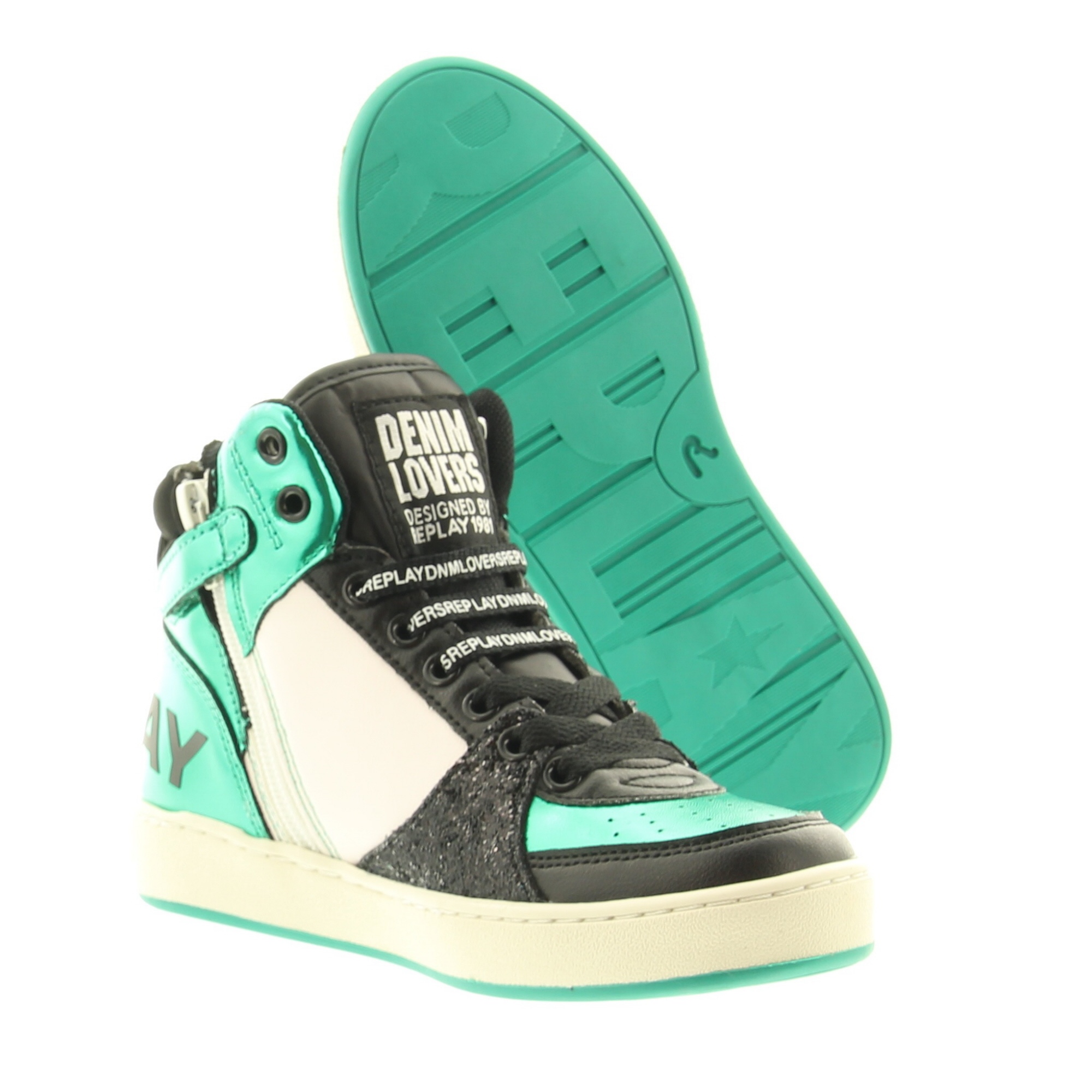 Replay JZ190049S Green White Black