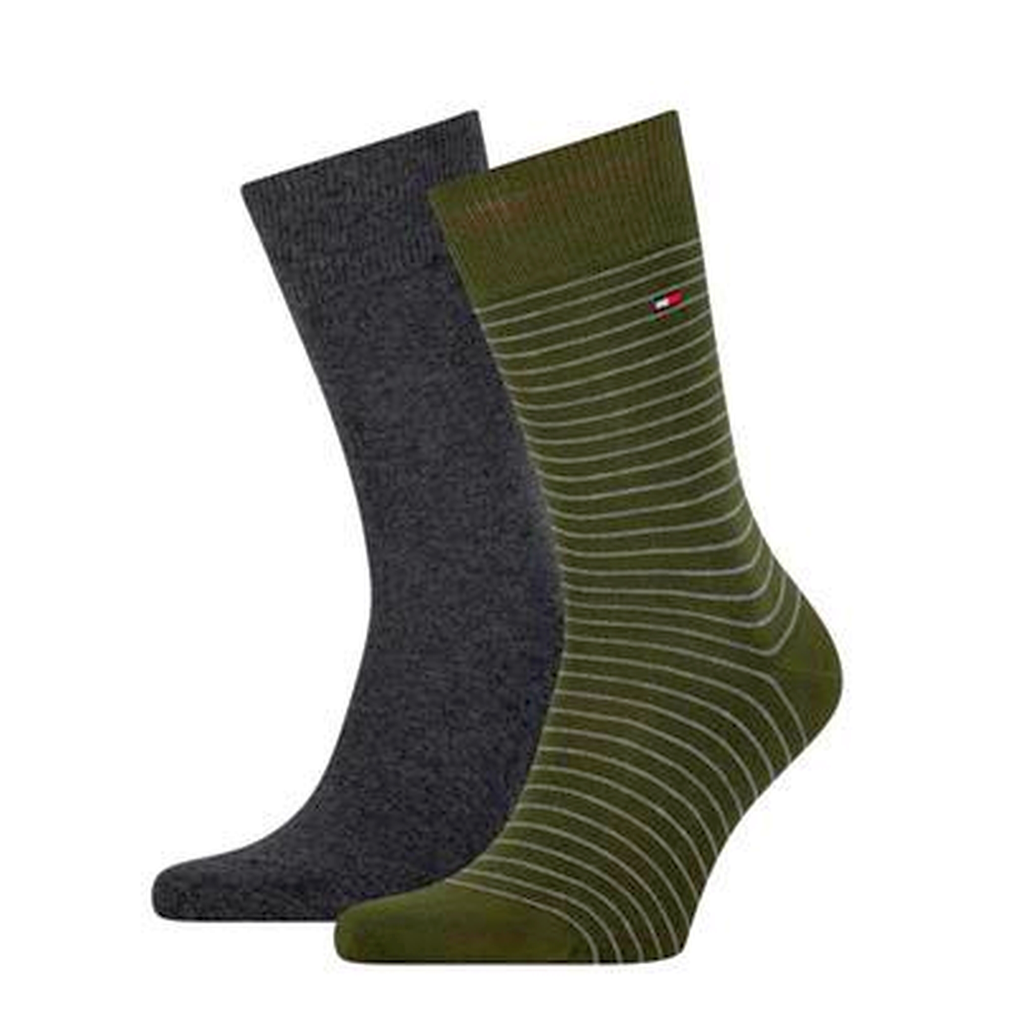 Tommy Hilfiger socks 100001496 Small Stripe 011-028 Olive