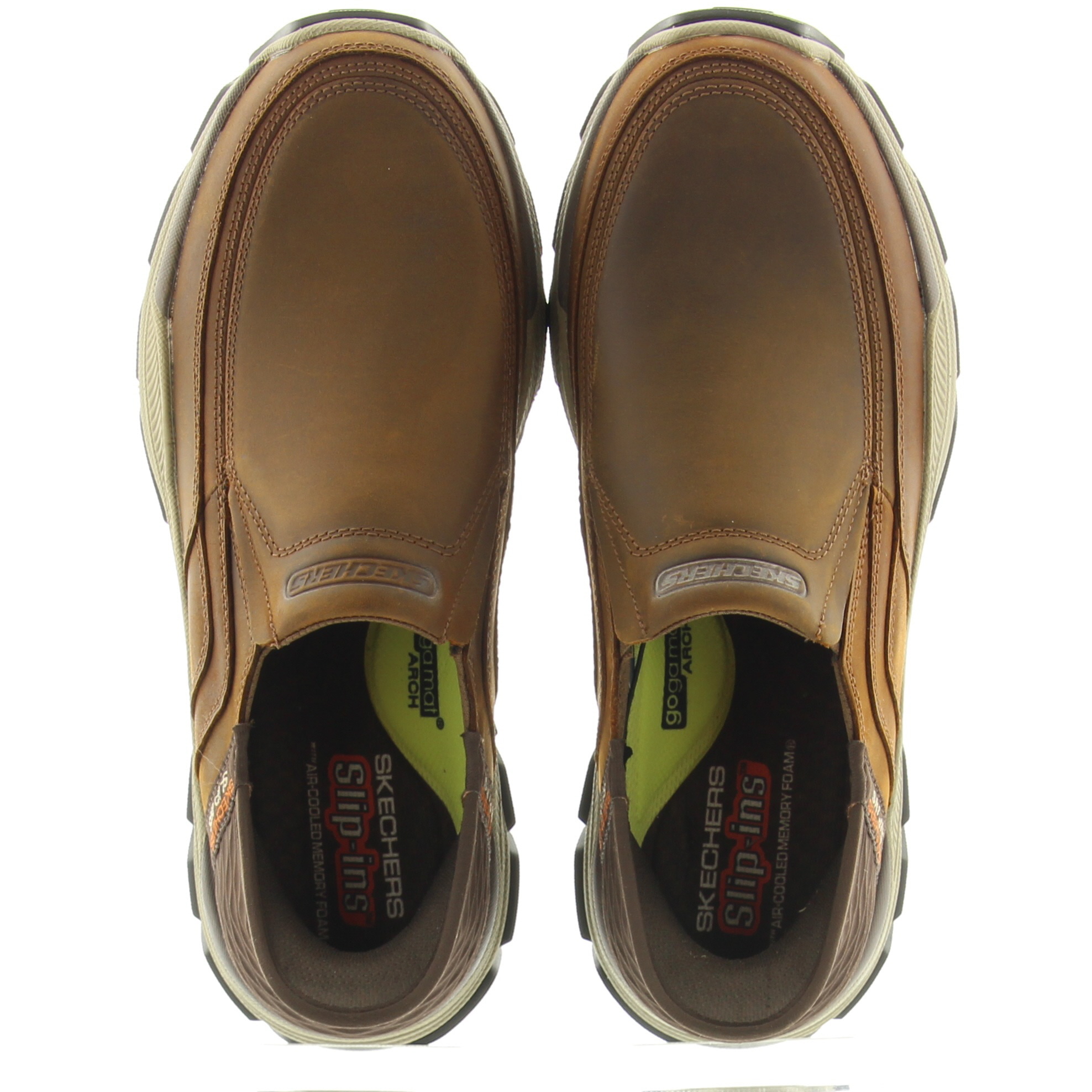 Skechers 204810 Respected-Elgin Slip- Ins CDB Cognac Darkbrown