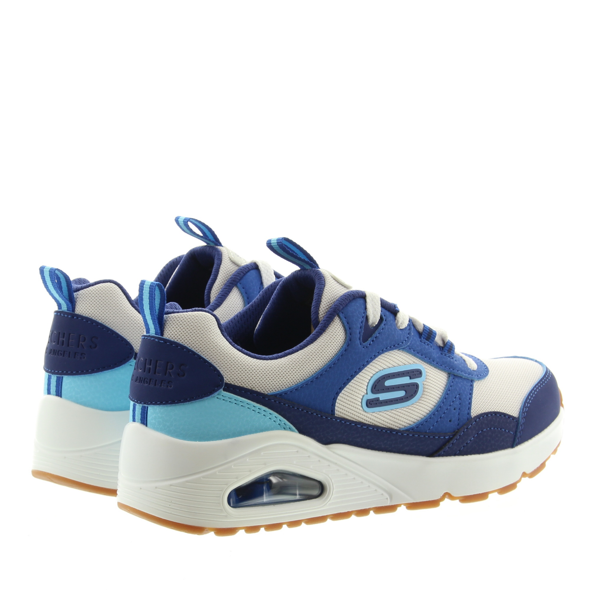 Skechers 403659 Uno-Retro LGBL Lightgrey Blu Groove