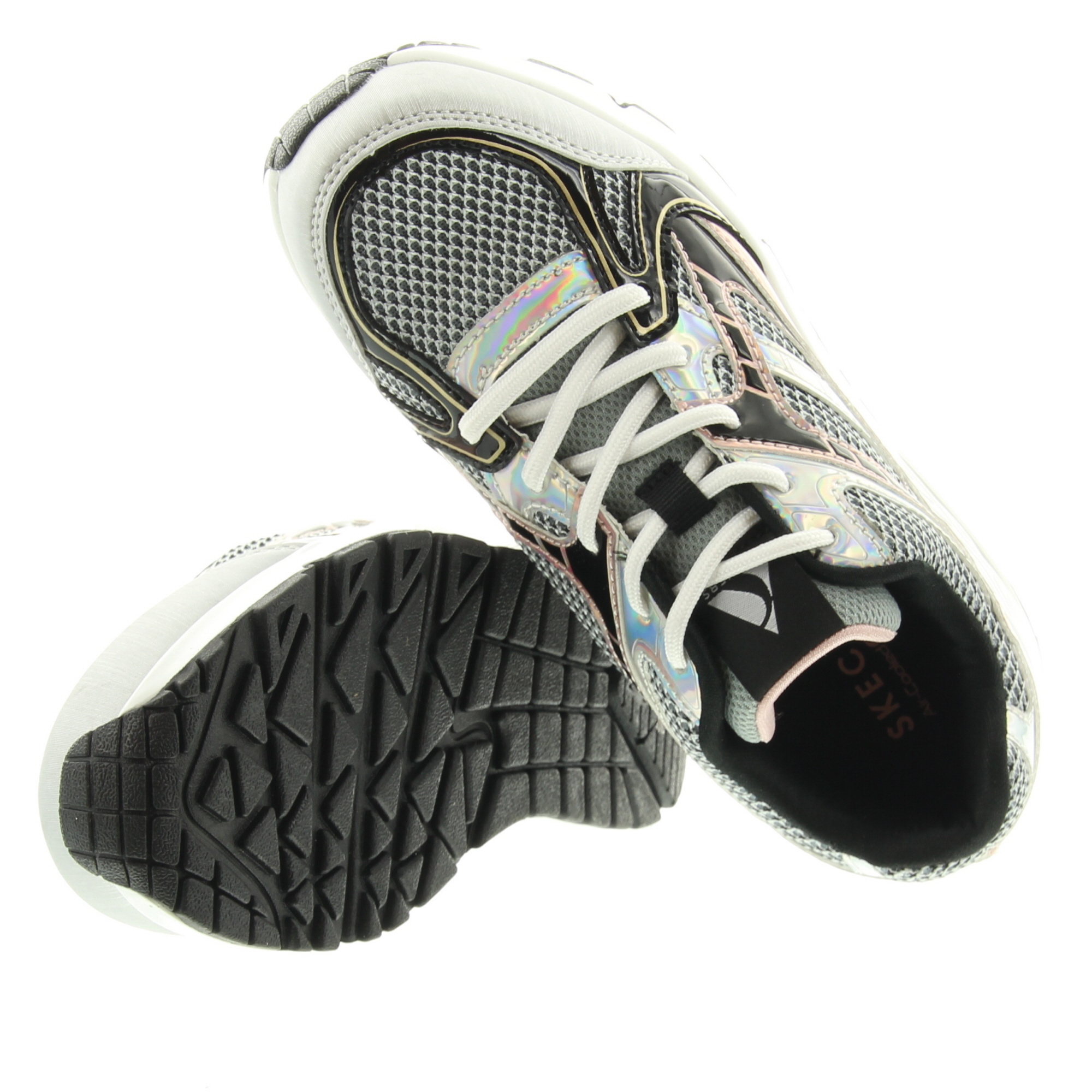 Skechers 310328L Uno Gen1-PlatinumFlash SLBK Silver Black