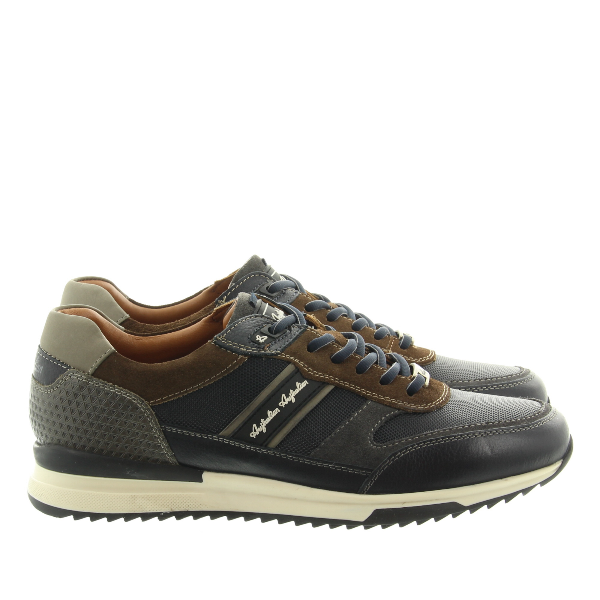 Australian Footwear 15.1600.06 Filmon SLB Blue-Brown-Grey Australian Footwear 15.1600.06 Filmon SLB Blue-Brown-Grey
