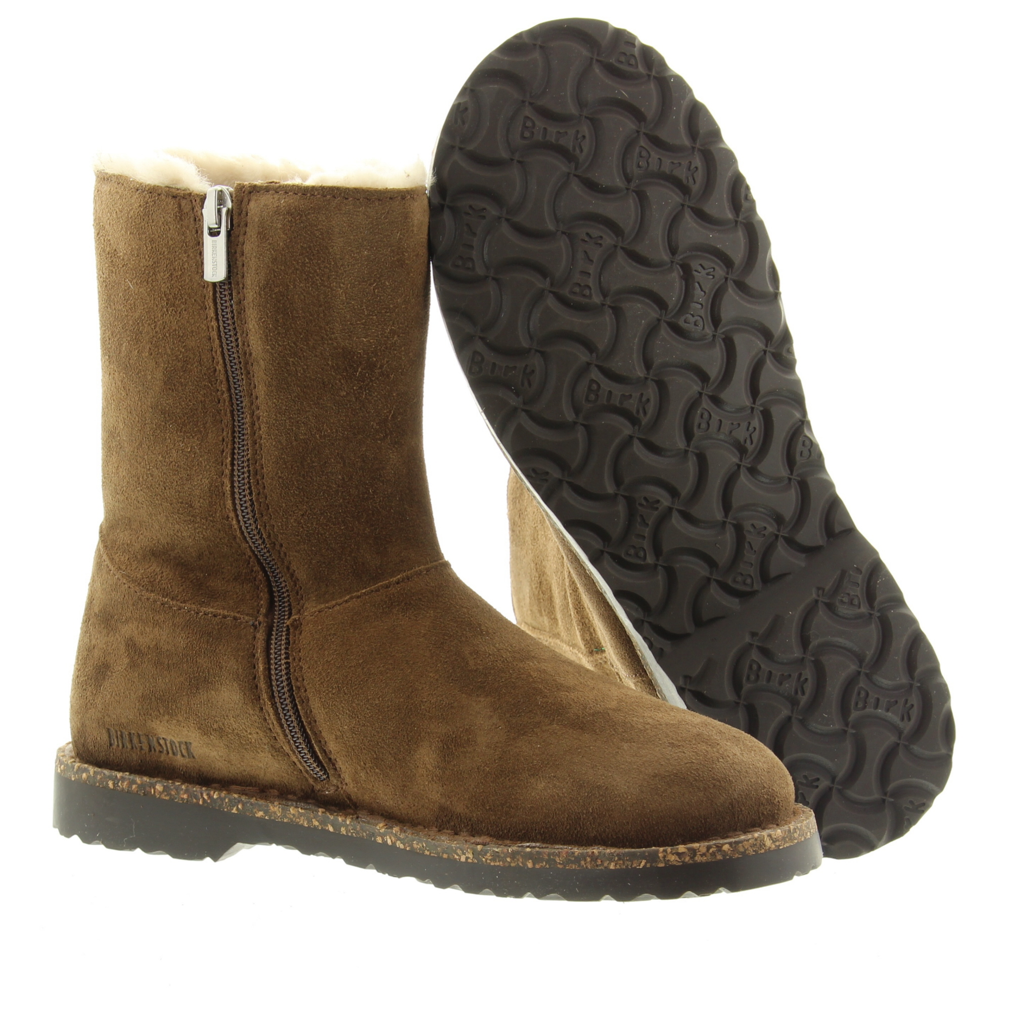 Birkenstock 1030054 Uppsala Zip Shearling Dark Tea