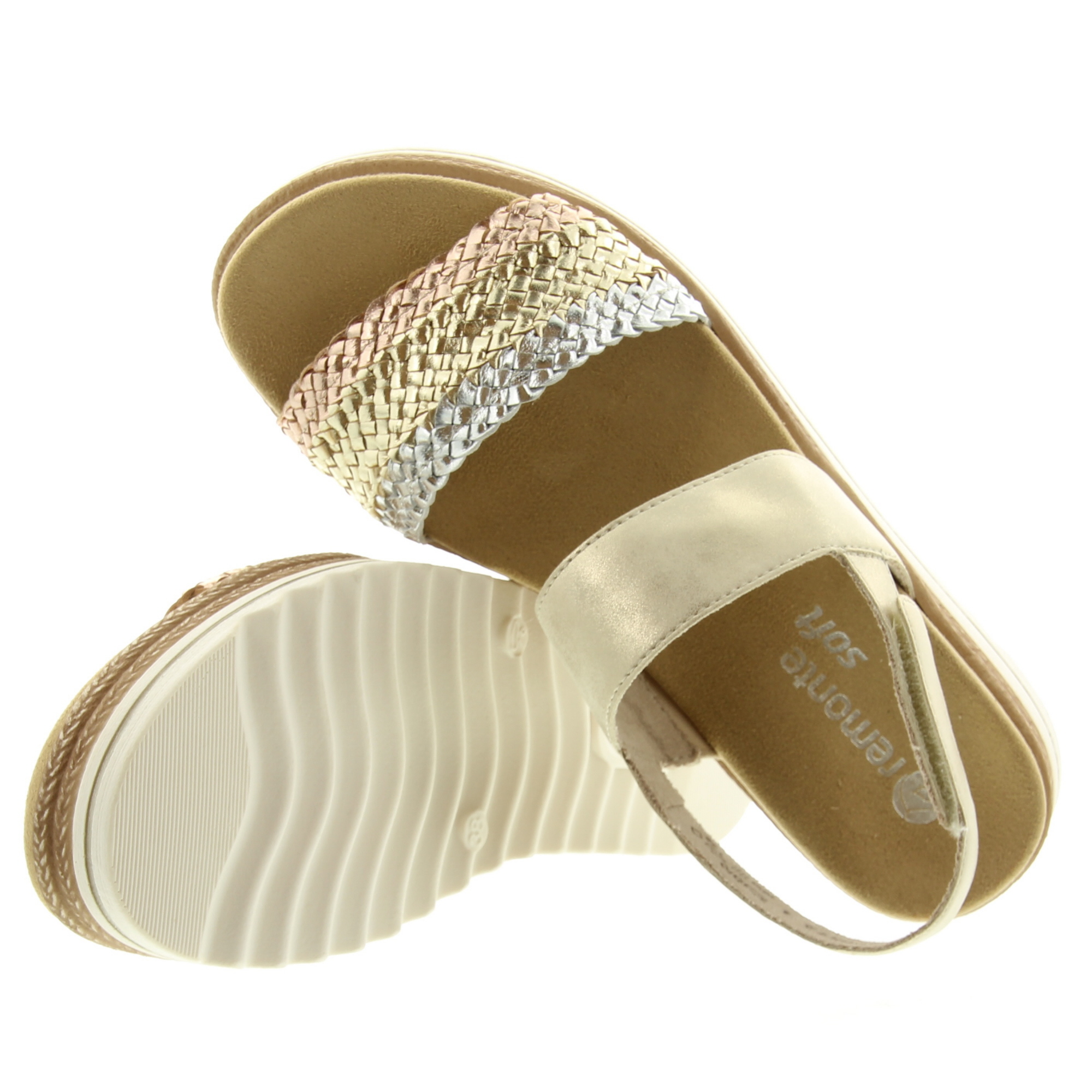 Remonte D0Q56 90 Copper Gold Silver Muschel