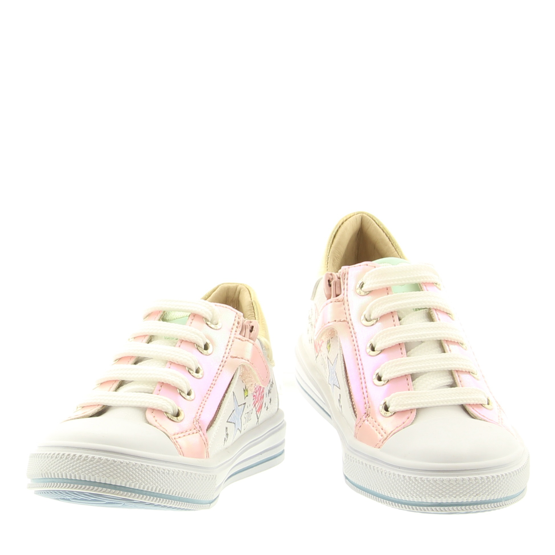 ShoesMe ON24S270-B White Pink Gold