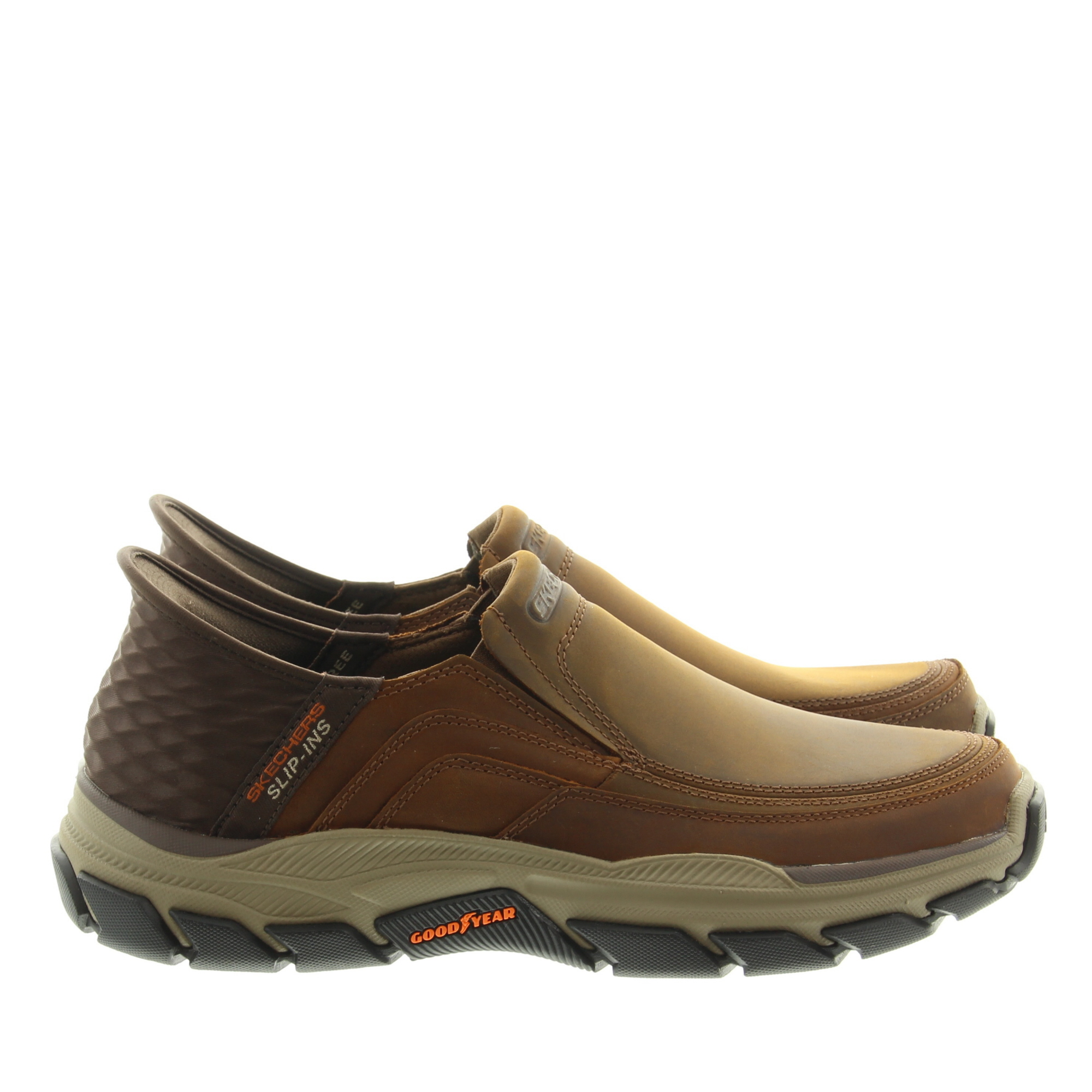 Skechers 204810 Respected-Elgin Slip- Ins CDB Cognac Darkbrown