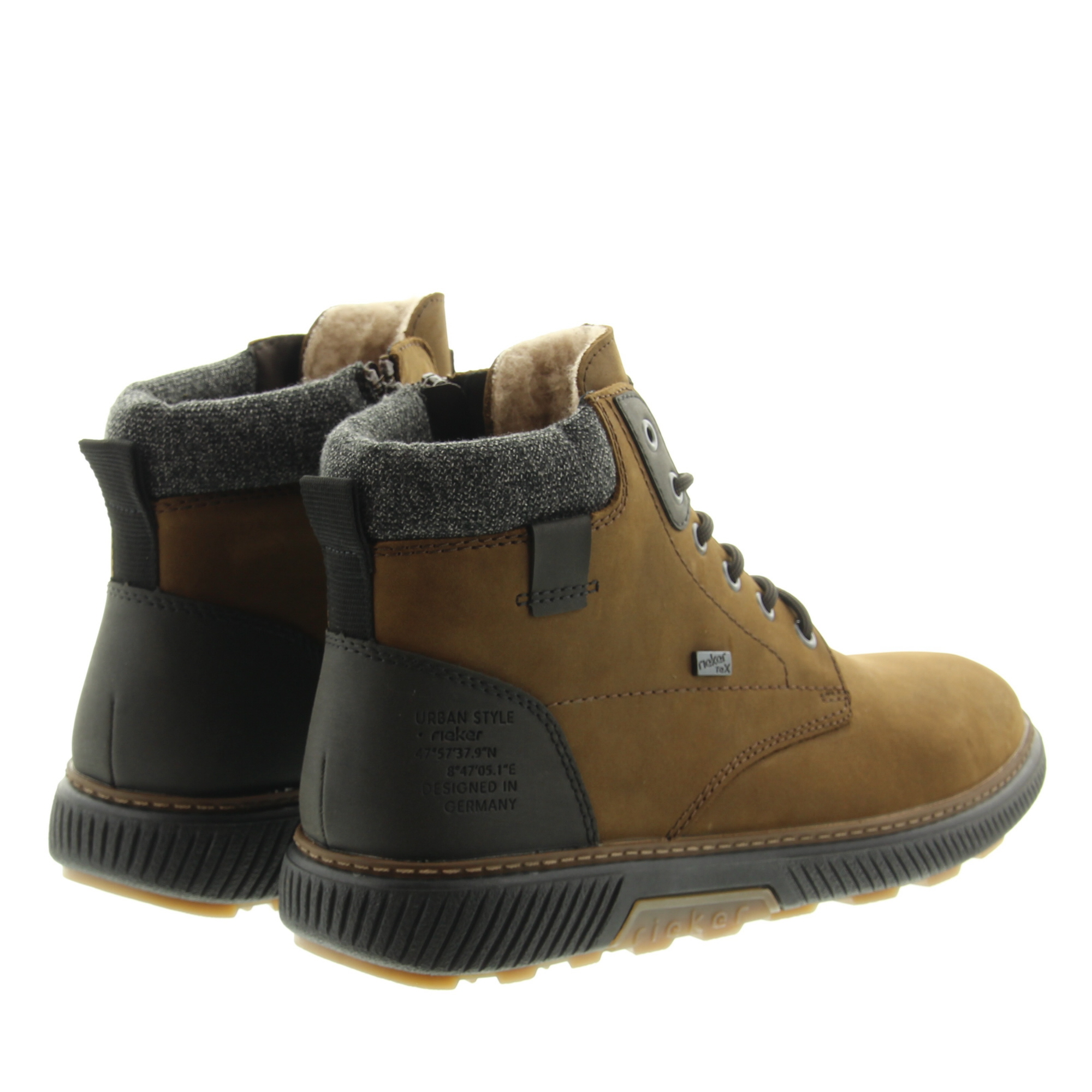 Rieker B3343 26 Tabak Schwarz Granit