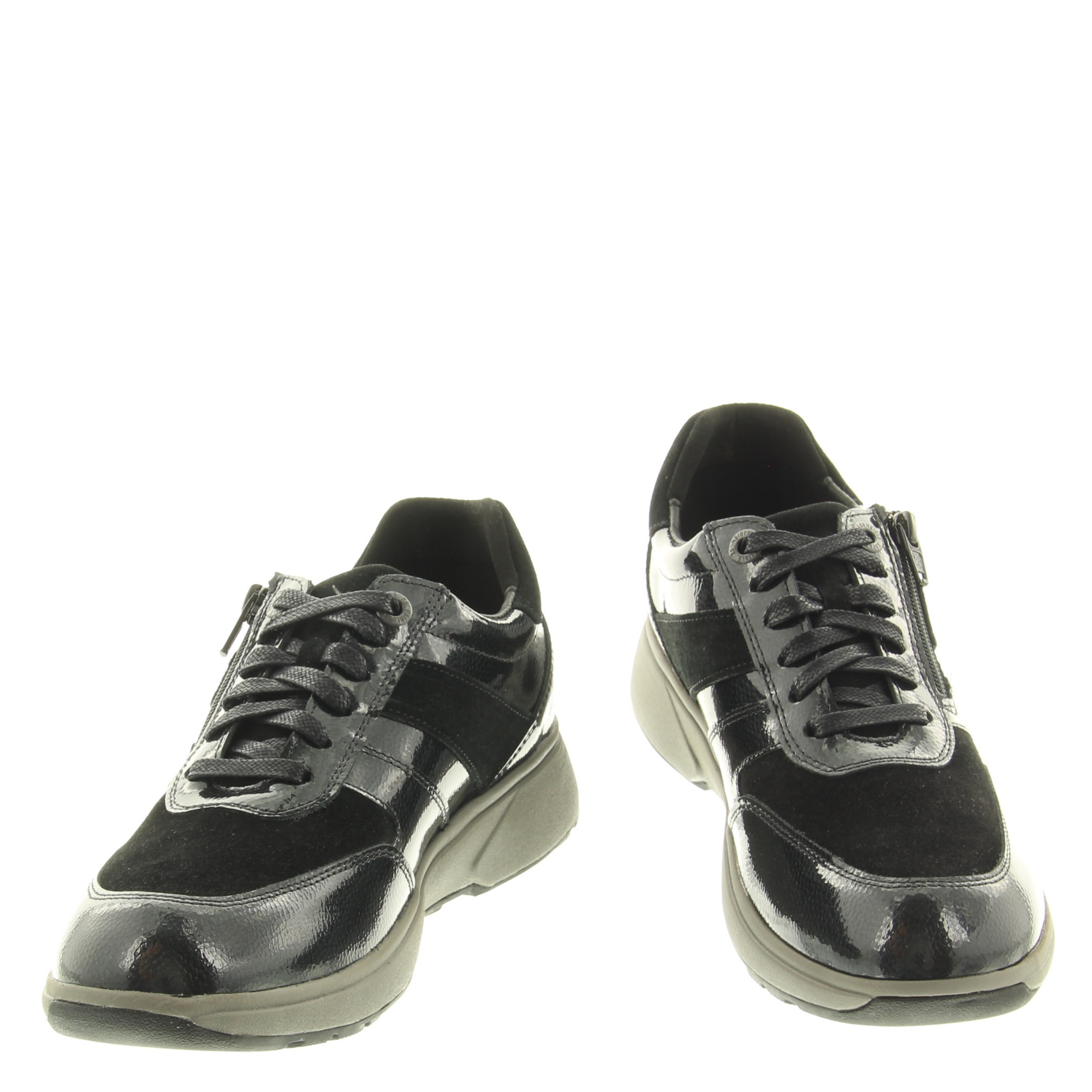 Xsensible Stretchwalker Dames Sneakers Zwart combi python combi h rits  sneaker | Van den Assem