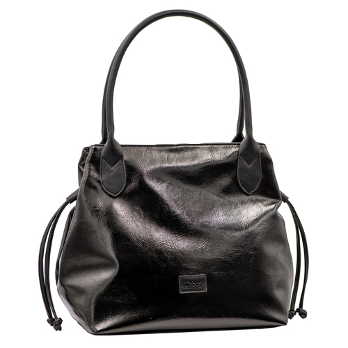 Gabor Bags 9351 Granada Patent Zip Shopper M 67 Black