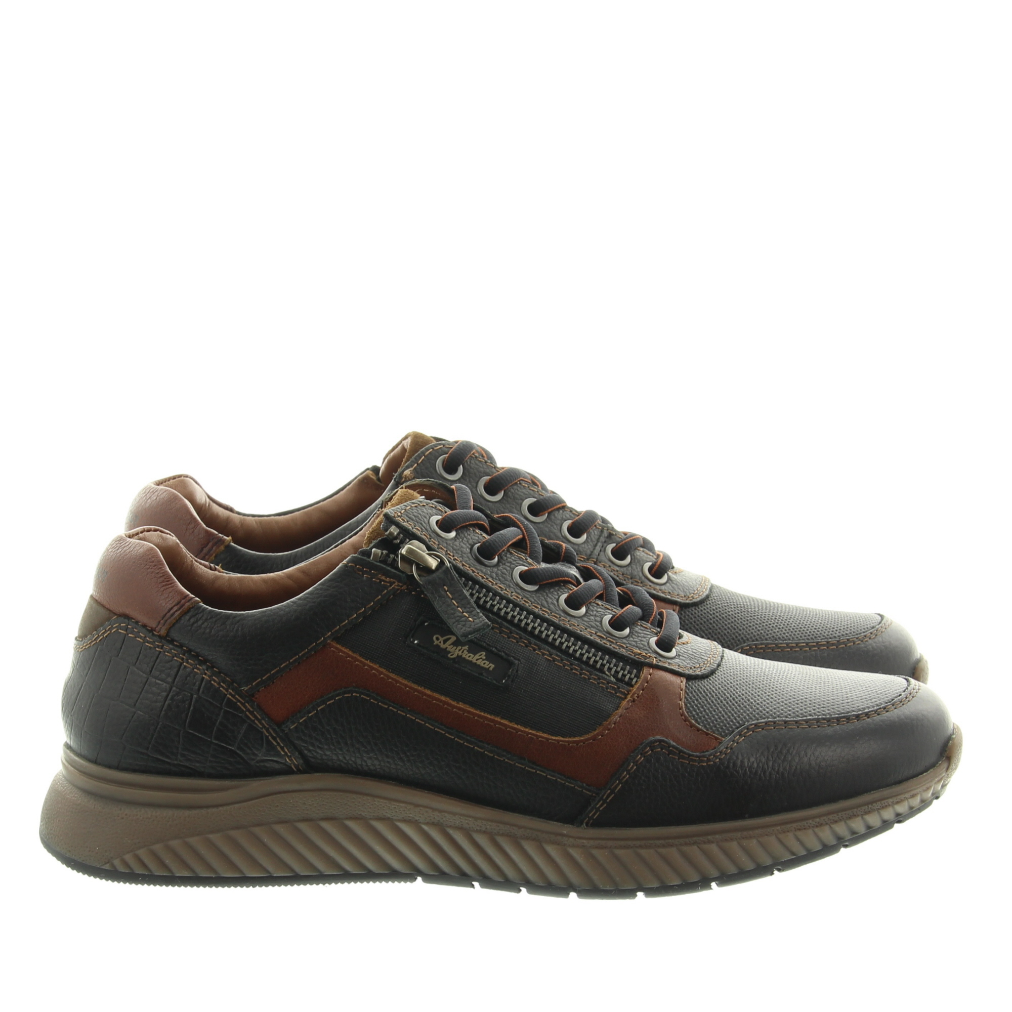 Australian Footwear 15.1607.02 Hatchback A08 Black-Cognac