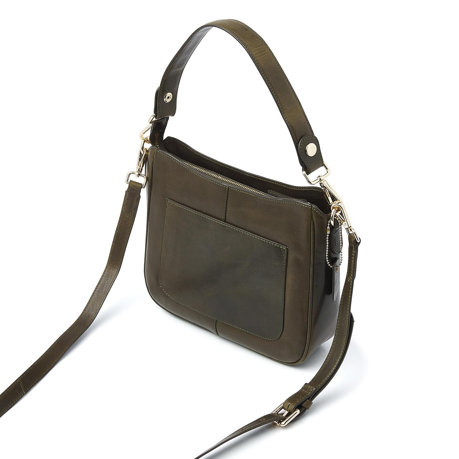 H.J. de Rooy Lederwaren 283770 Hand-Schoudertas Green