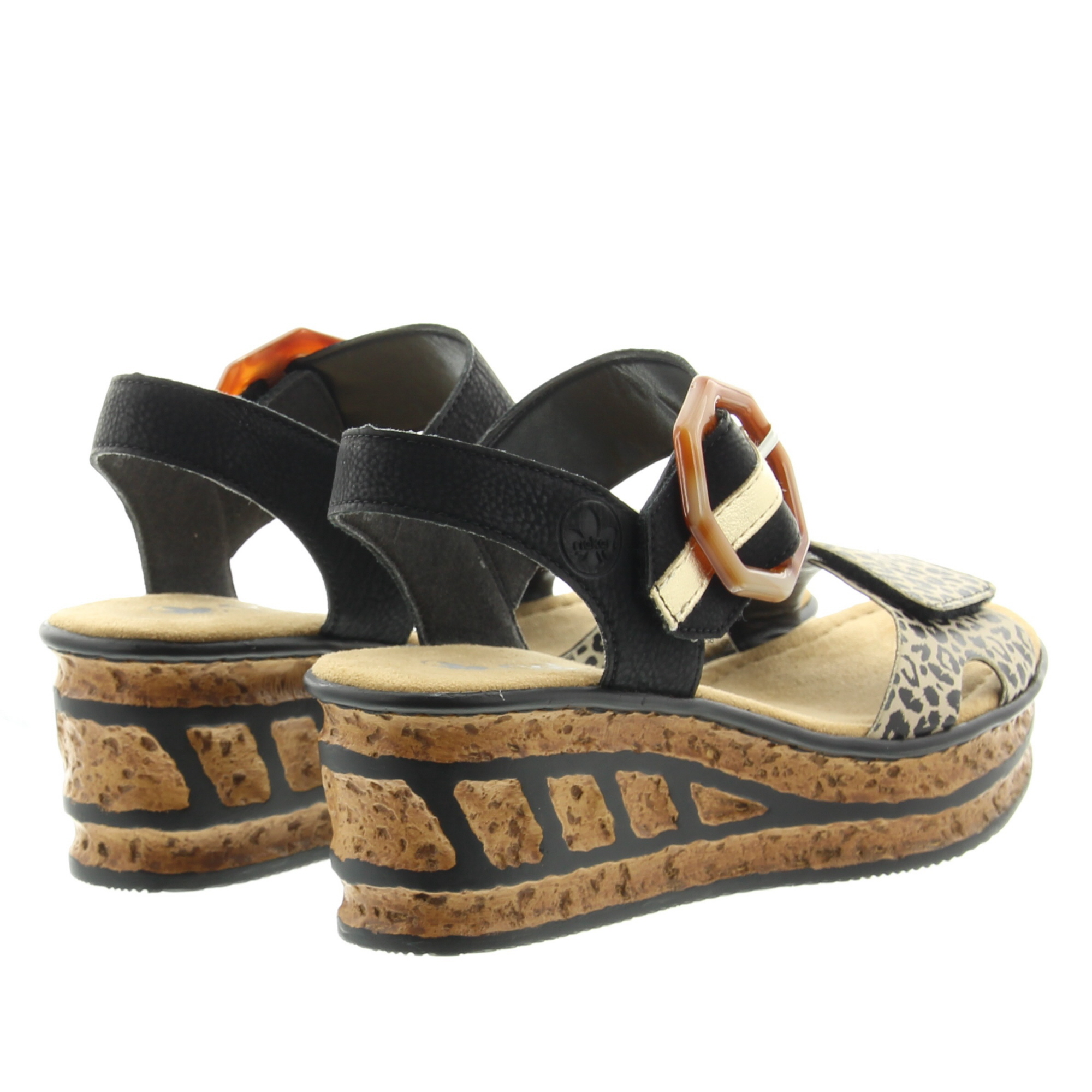 Rieker 68176 00 Ginger Schwarz Lightgold