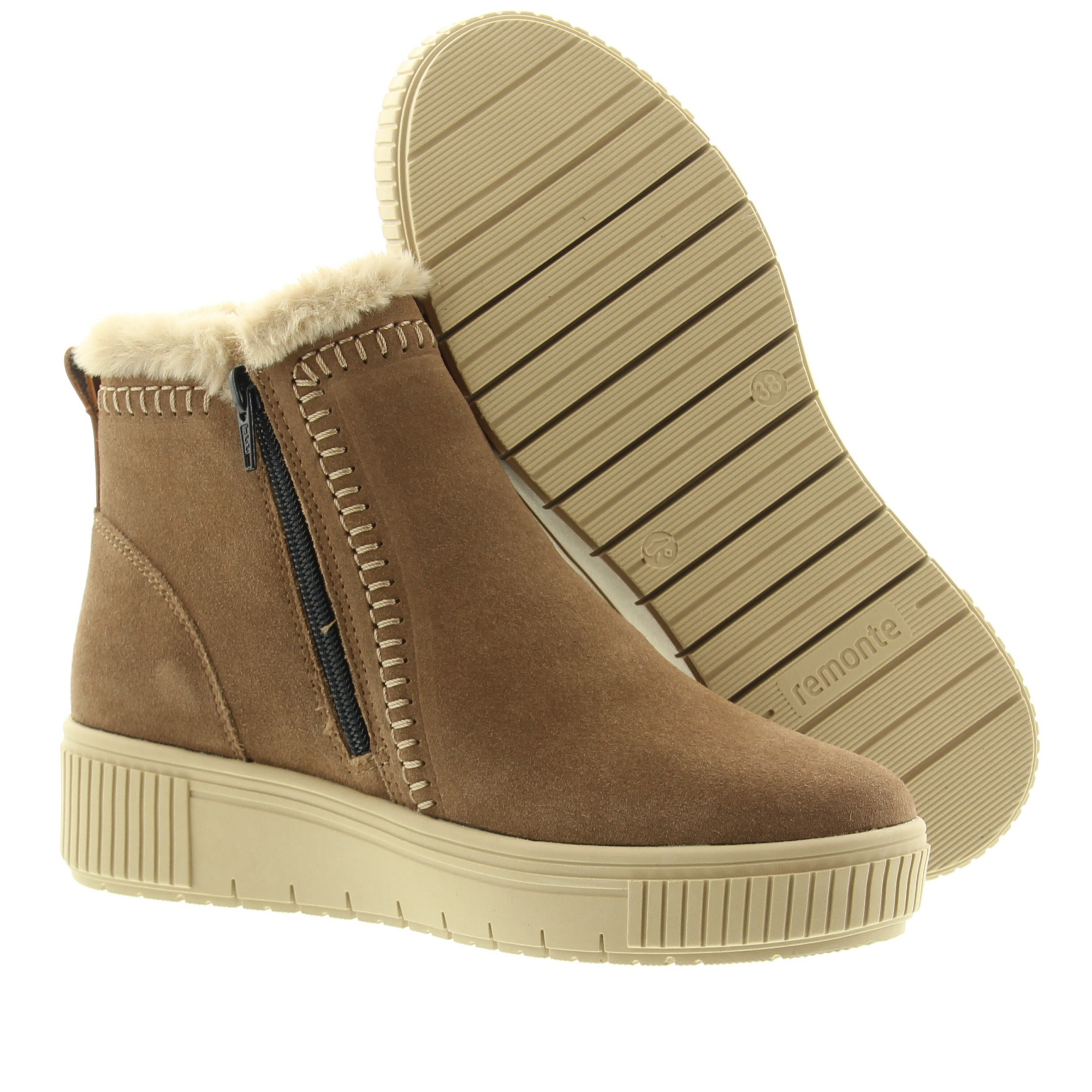 Remonte D3B70 20 Sattel Nuss Beige