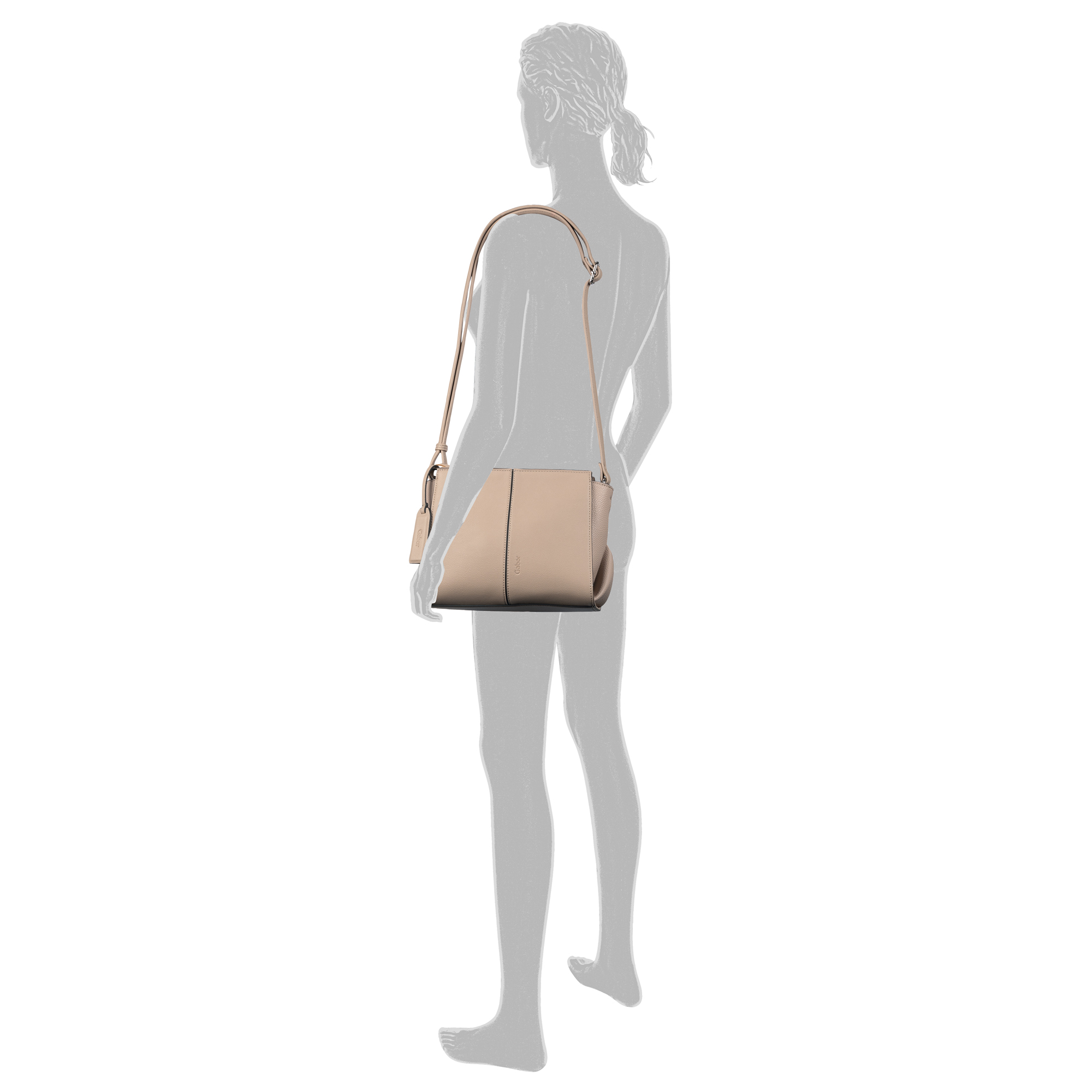 Gabor Bags 011622 Marleen Cross Bag M 021 Taupe