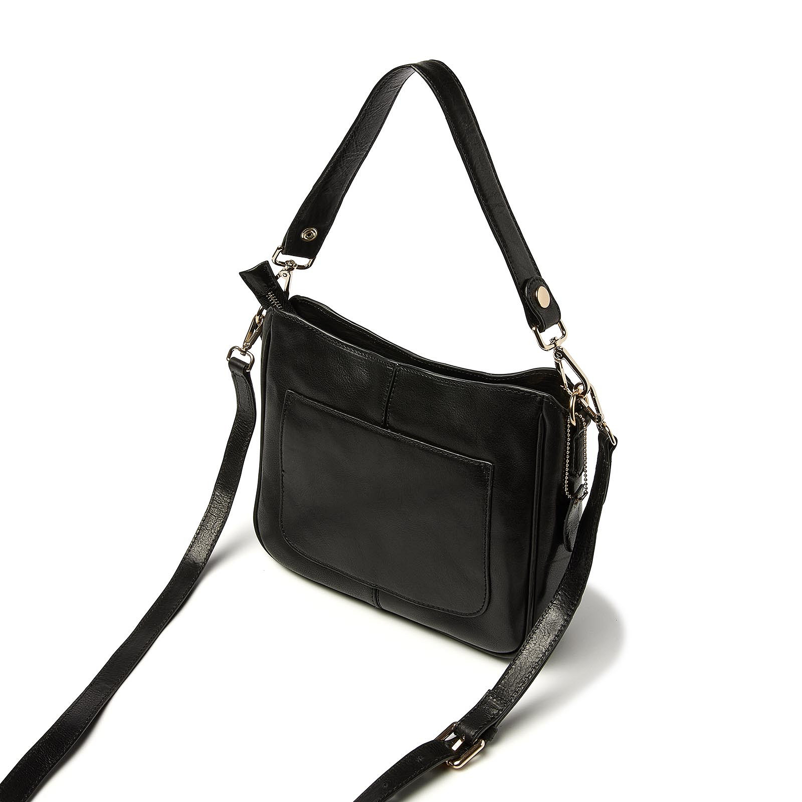 H.J. de Rooy Lederwaren 283770 Hand-Schoudertas Black