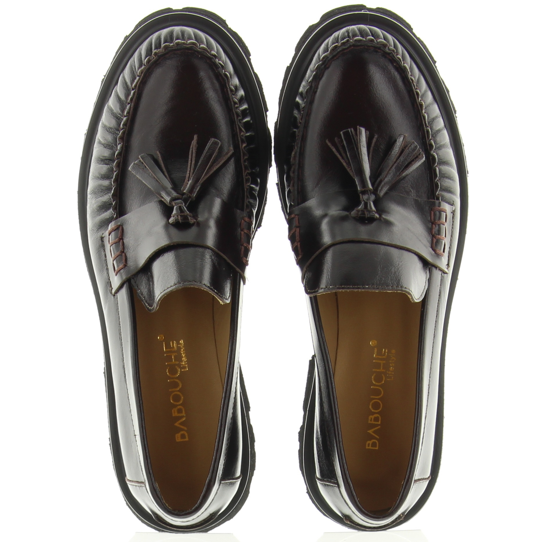 Babouche Bizou-105 58 Darkbrown