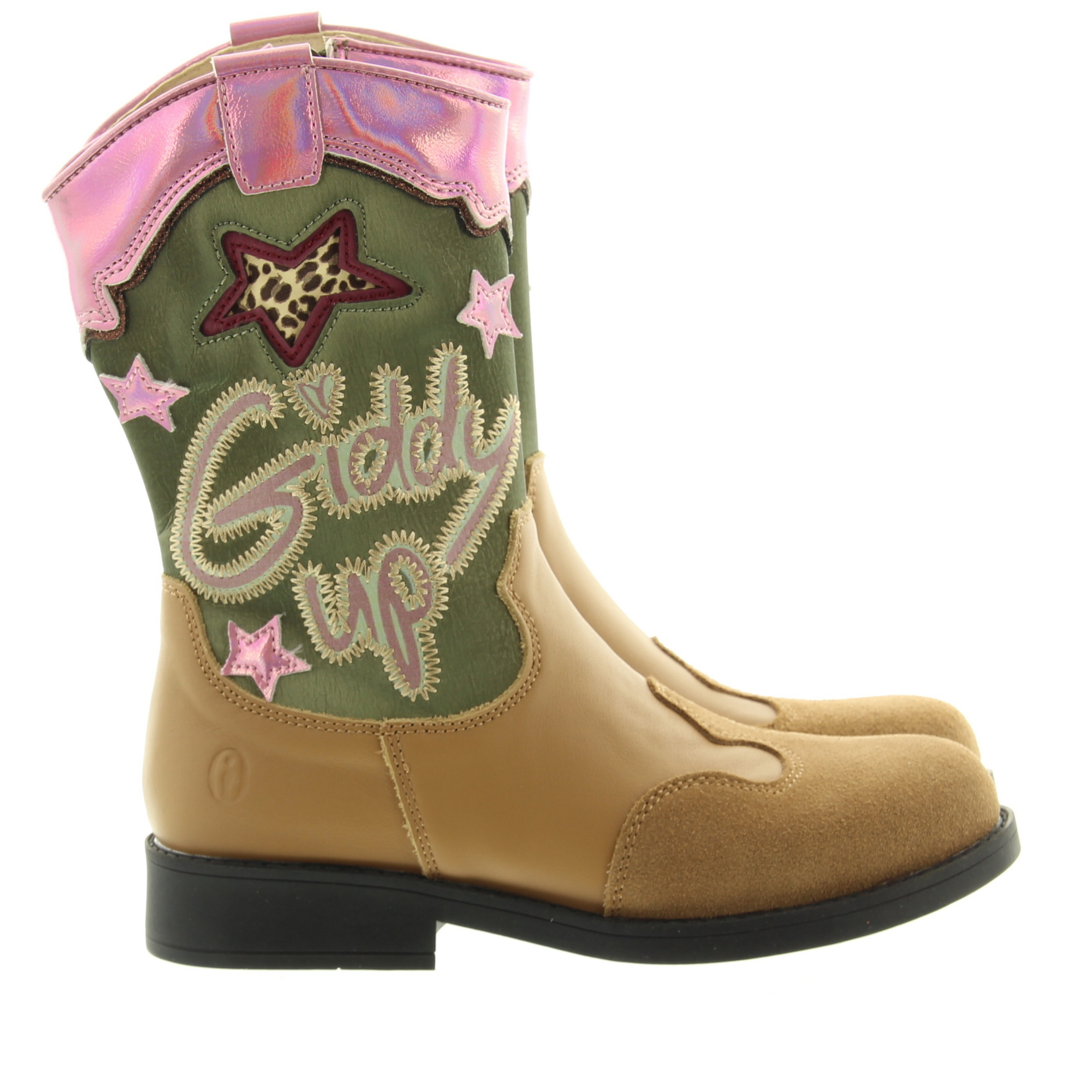 ShoesMe NW25W009-B Cognac Green Pink