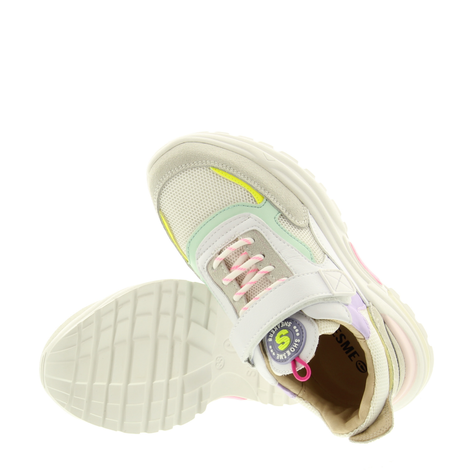 ShoesMe NR22S100-J White Lilac Green ShoesMe NR22S100-J White Lilac Green