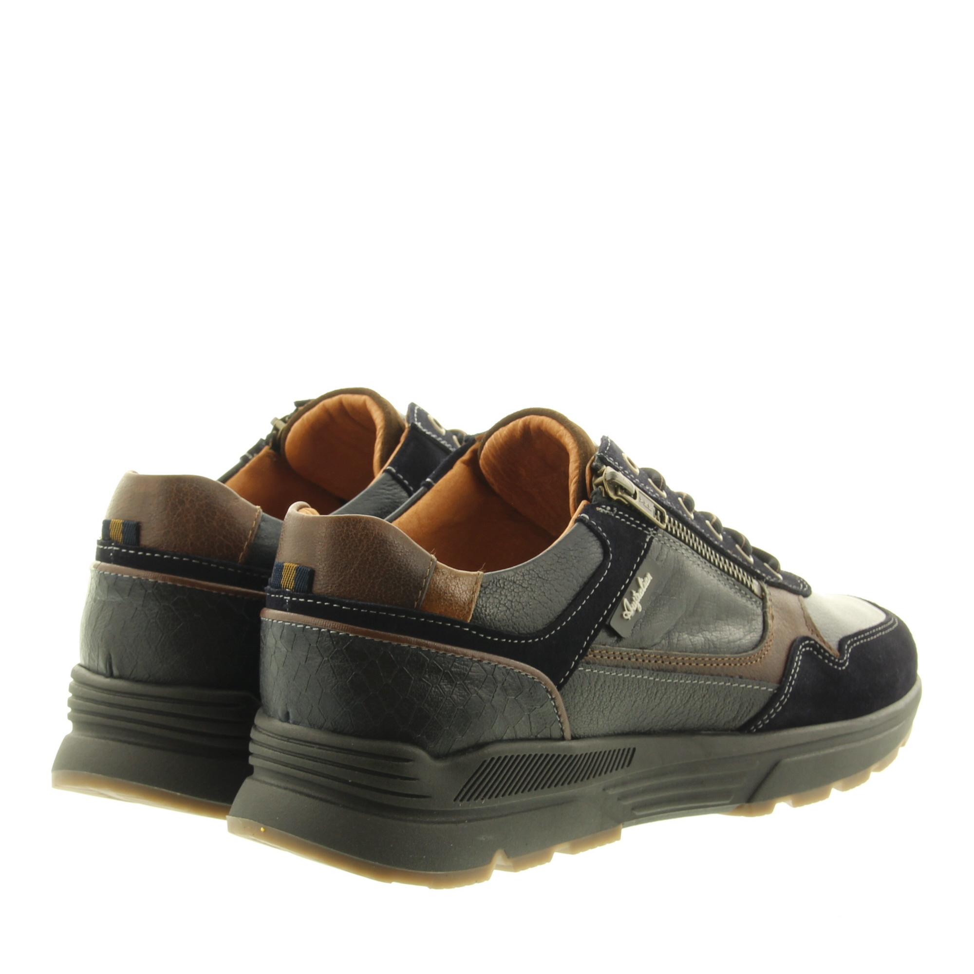 Australian Footwear 15.1682.01 Connery Width K SJS Blue-Cognac-Brown