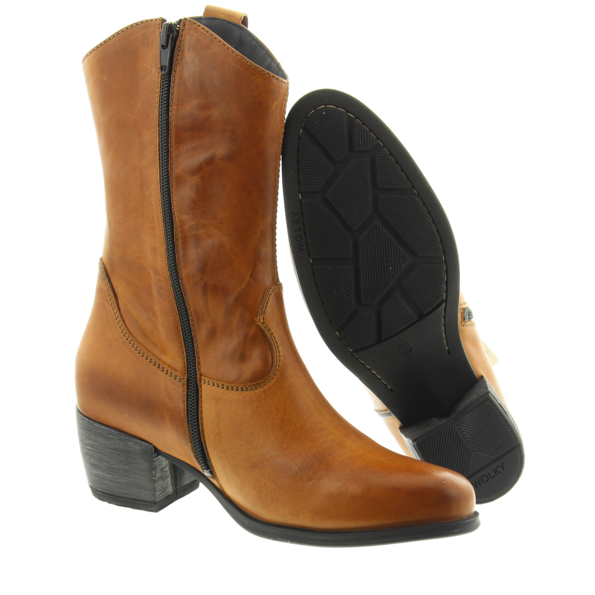 Wolky 0288030 Caprock HV Softy Wax 430 Cognac