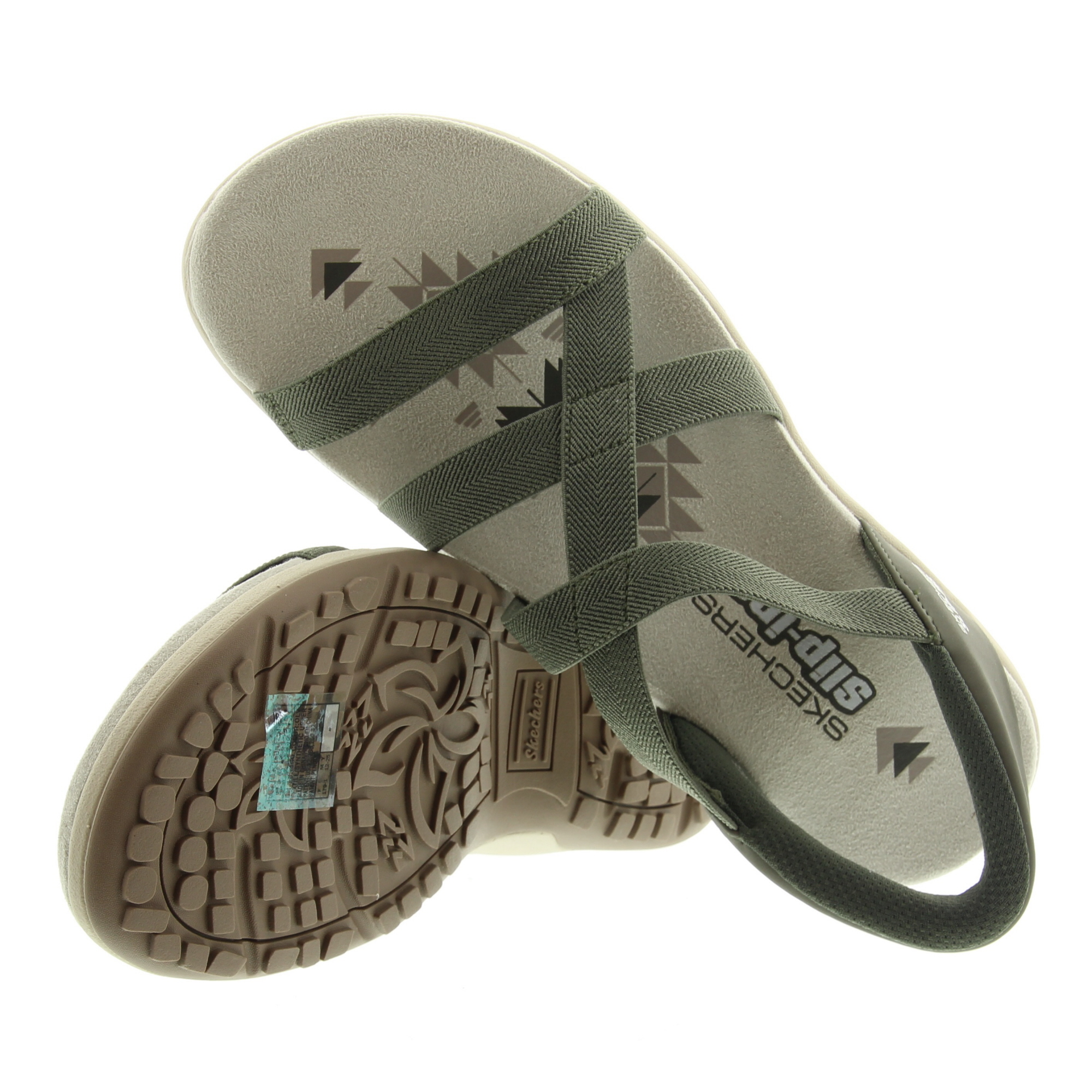 Skechers 163460 Reggae Slim OLV Olive Stretch Flex