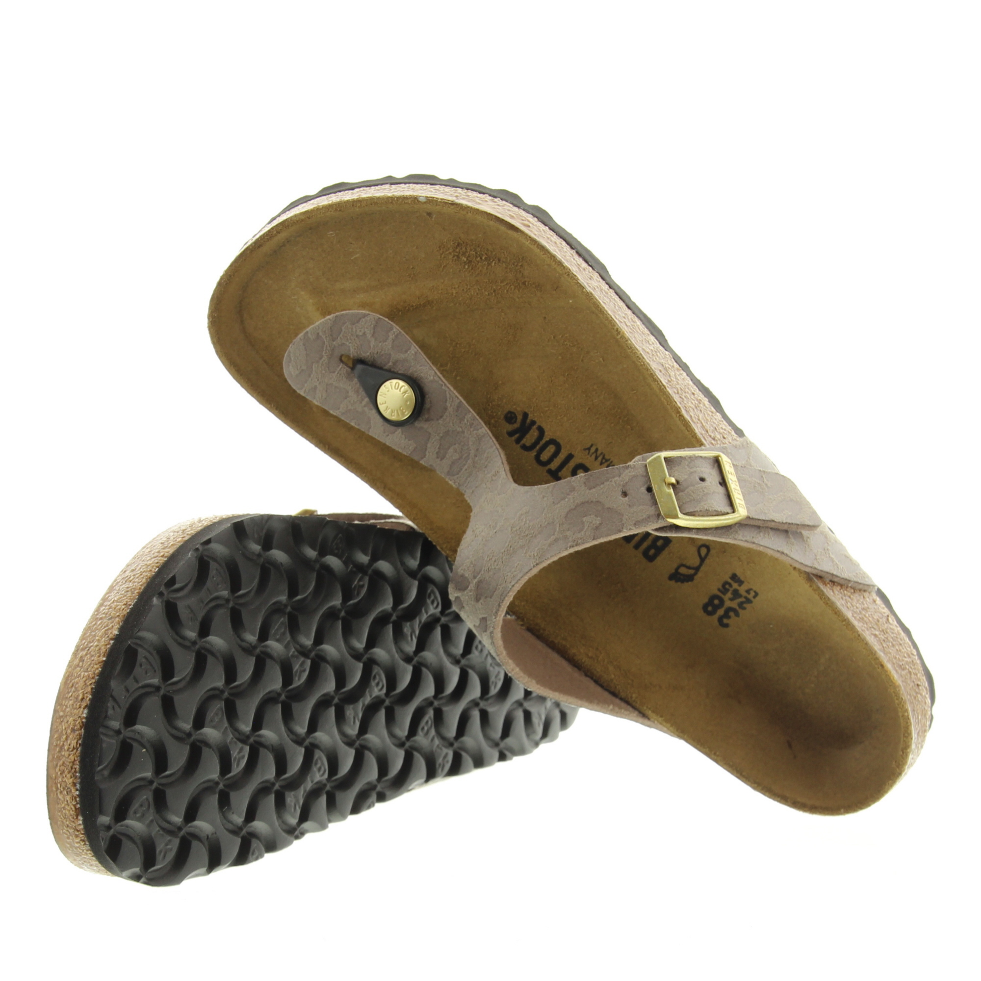 Birkenstock 1032026 Gizeh BS Synthetik Leo Grey Taupe