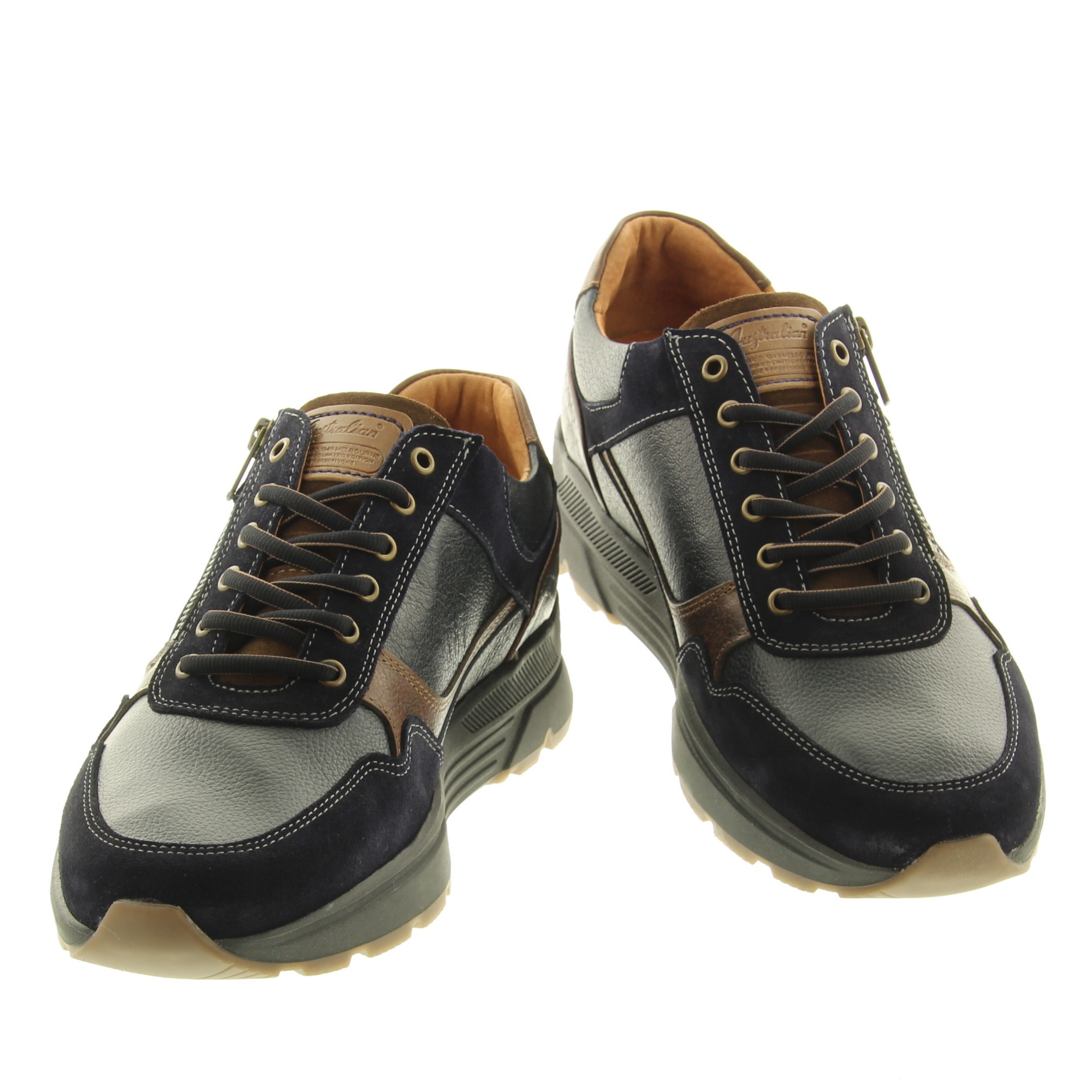 Australian Footwear 15.1682.01 Connery witdt K SJS Blue-Cognac-Brown