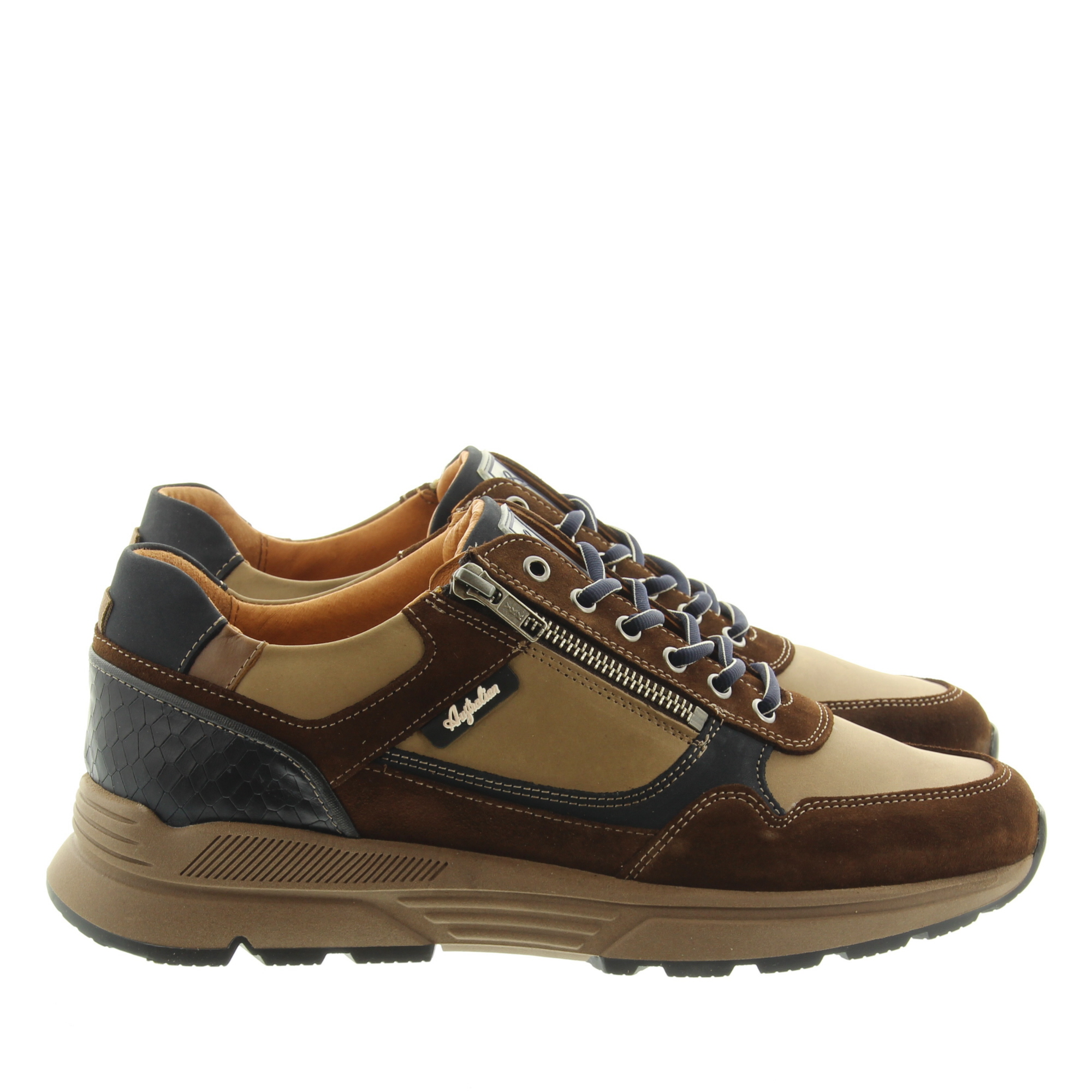 Australian Footwear 15.1646.05 Connery Width H L08 Taupe-Blue