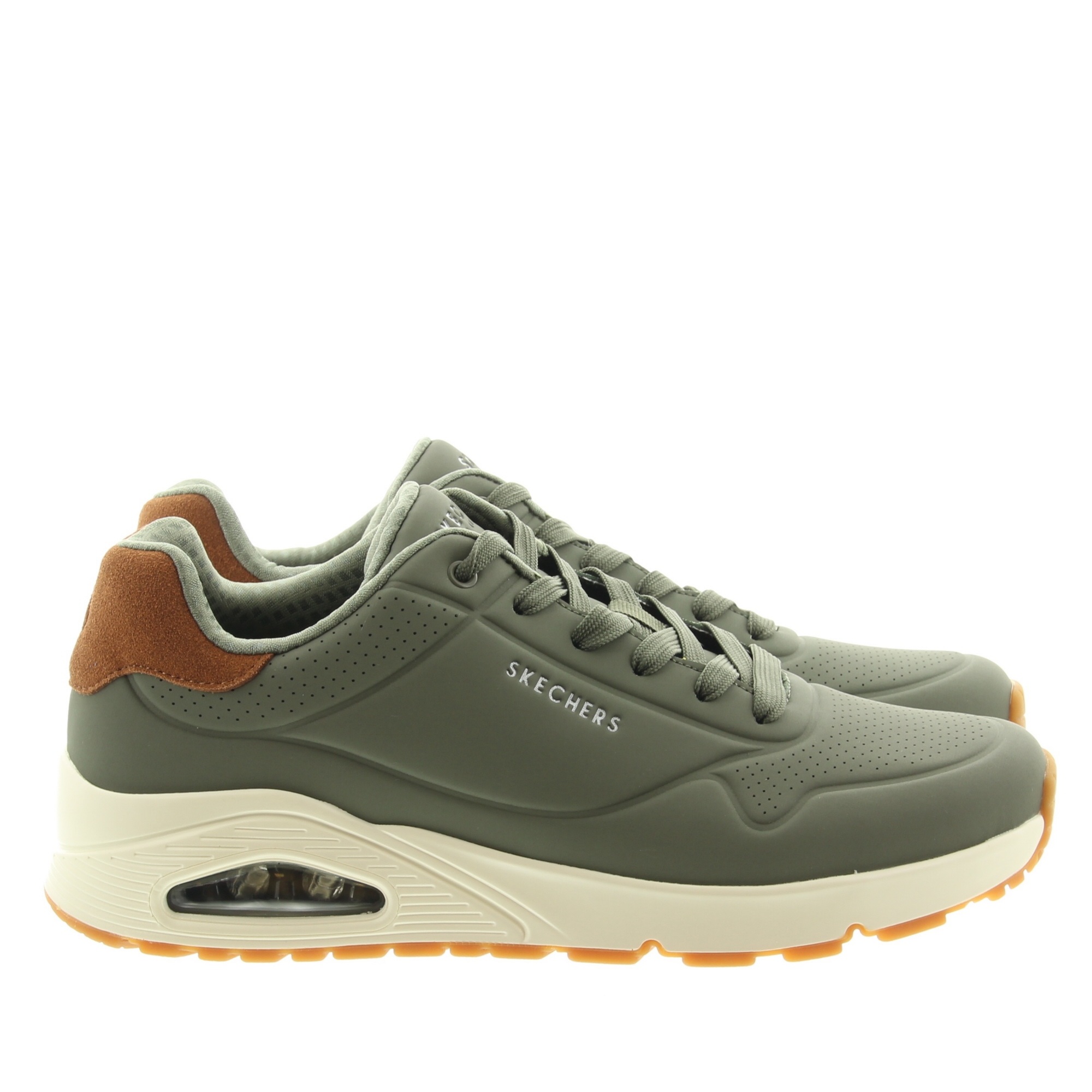 Skechers 183004 Uno OLV Olive Suited on Air