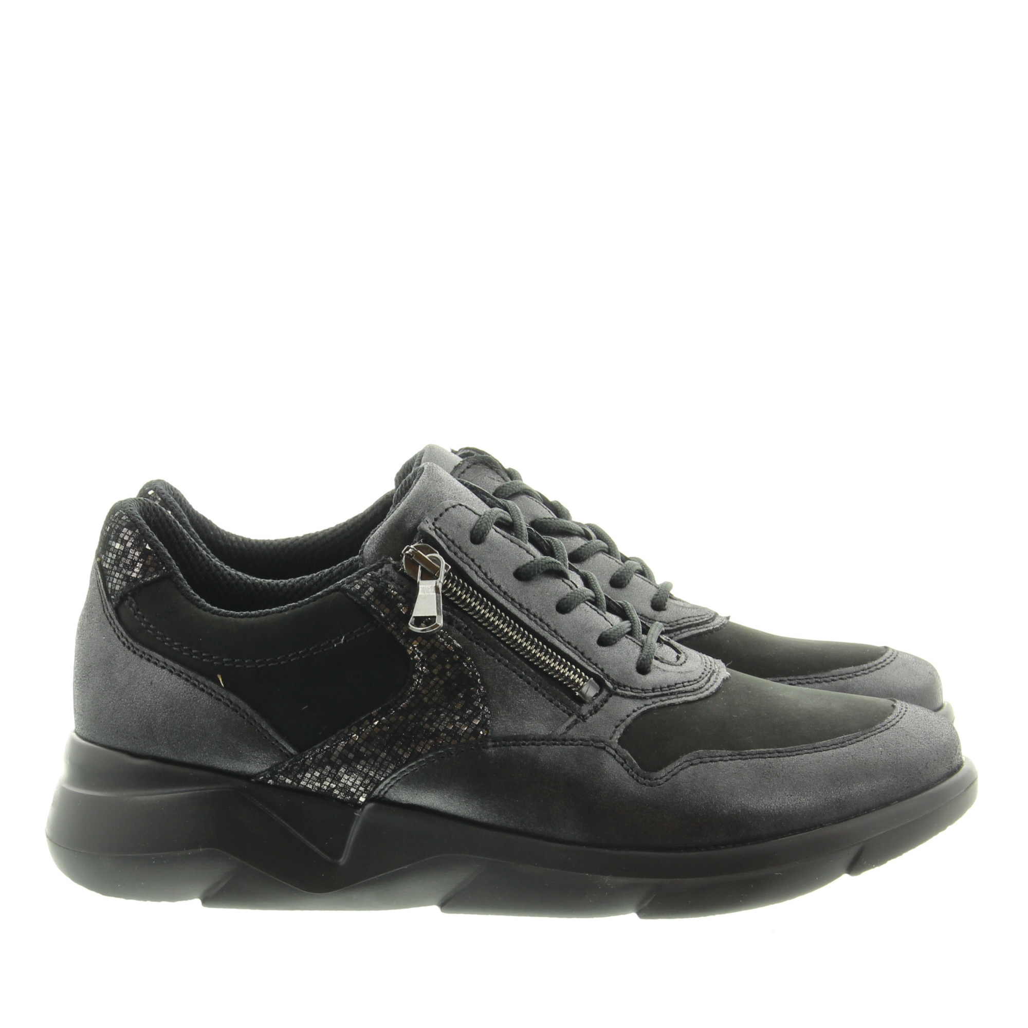 Waldlaufer 668001 K-Funky 411 361 Schwarz Silber