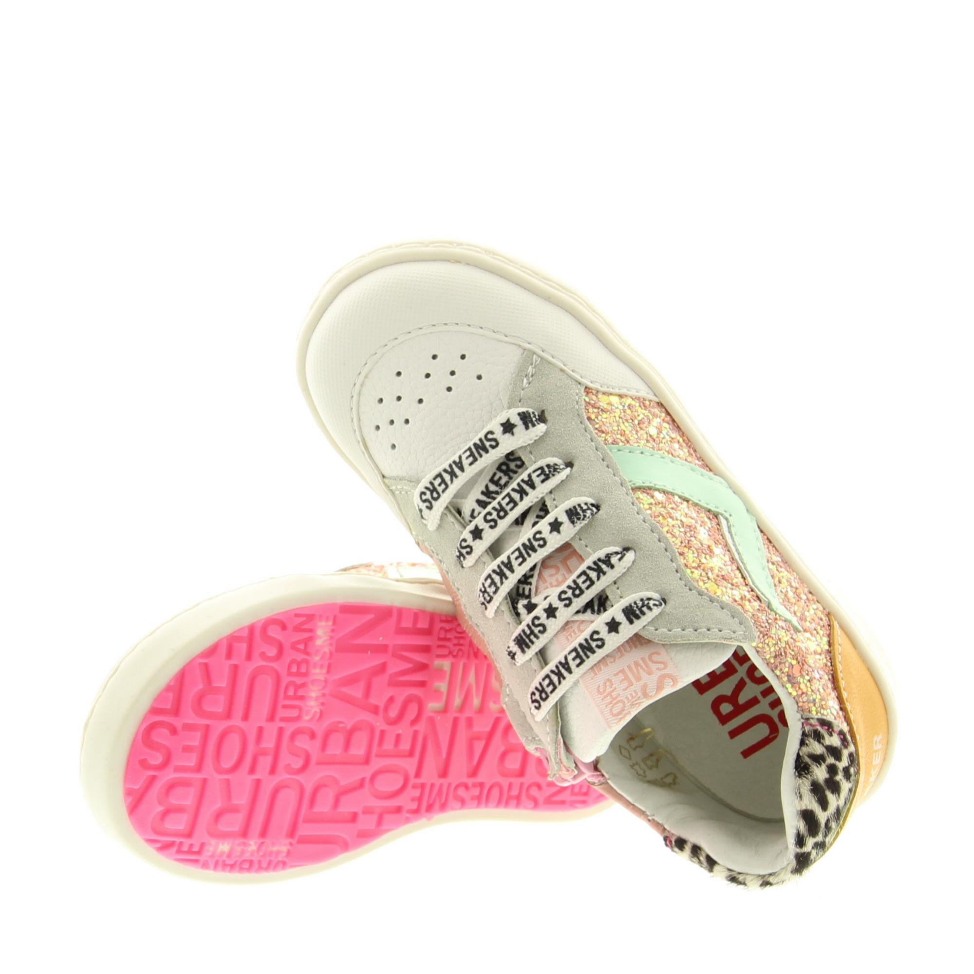 ShoesMe UR22S043-F Pink Orange Green ShoesMe UR22S043-F Pink Orange Green