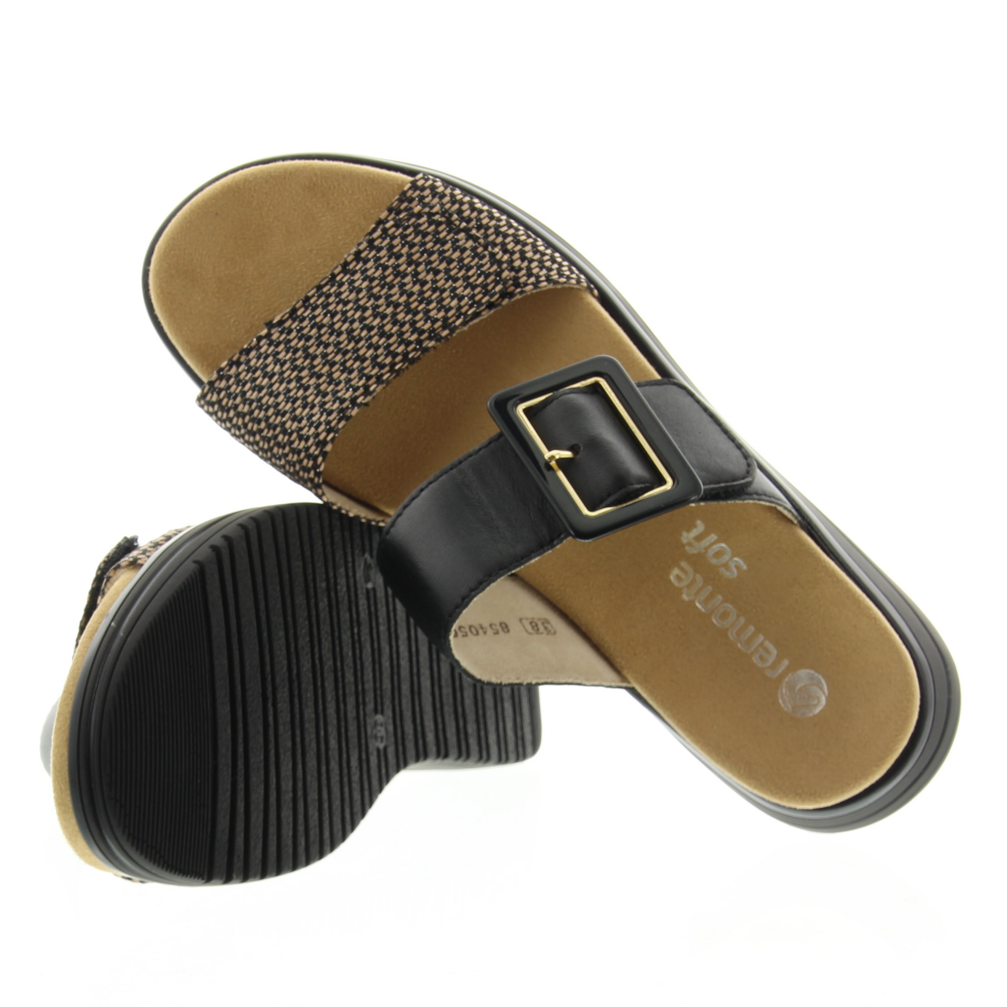 Remonte D1J61 03 Schwarz-natur schwarz