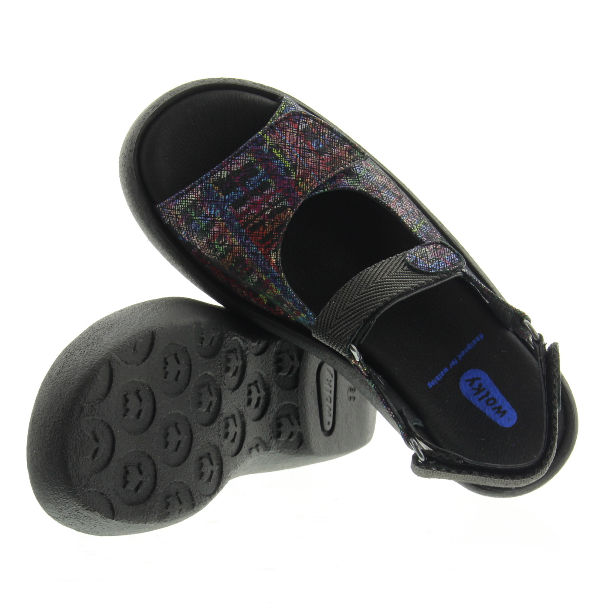 Wolky 0320478 Jewel Giza print 970 Black multi
