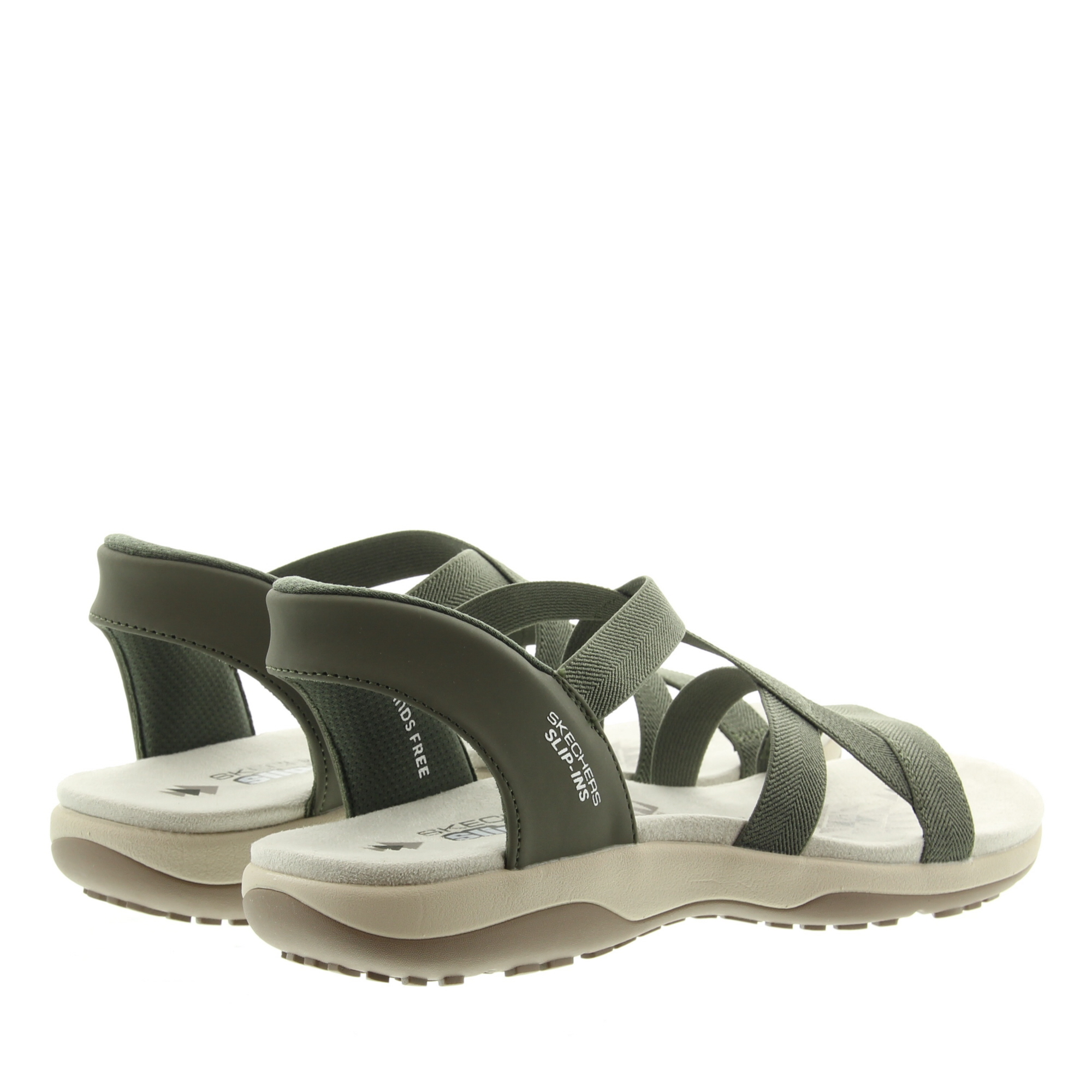 Skechers 163460 Reggae Slim OLV Olive Stretch Flex