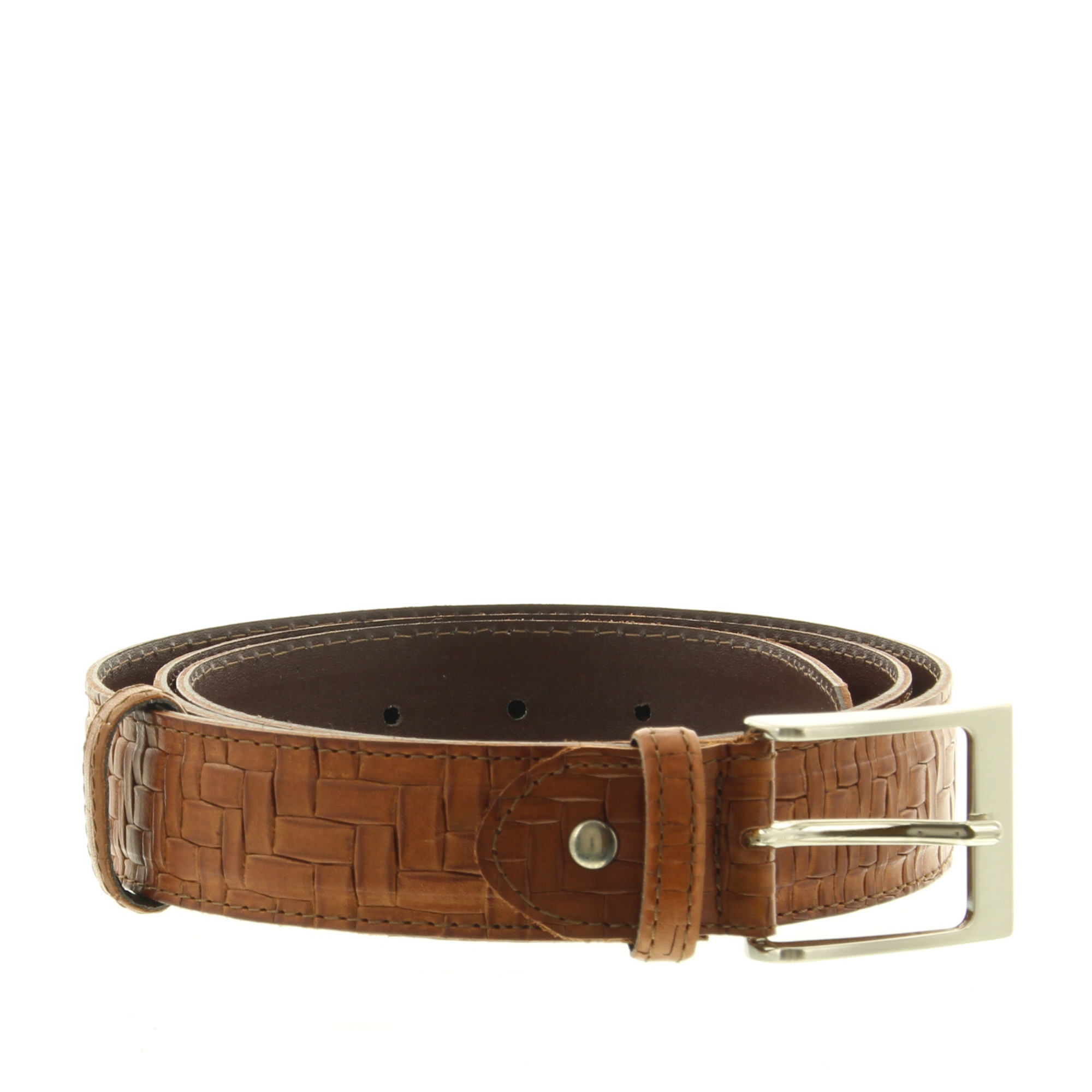 Berkelmans 231BELT122 Cognac Braided