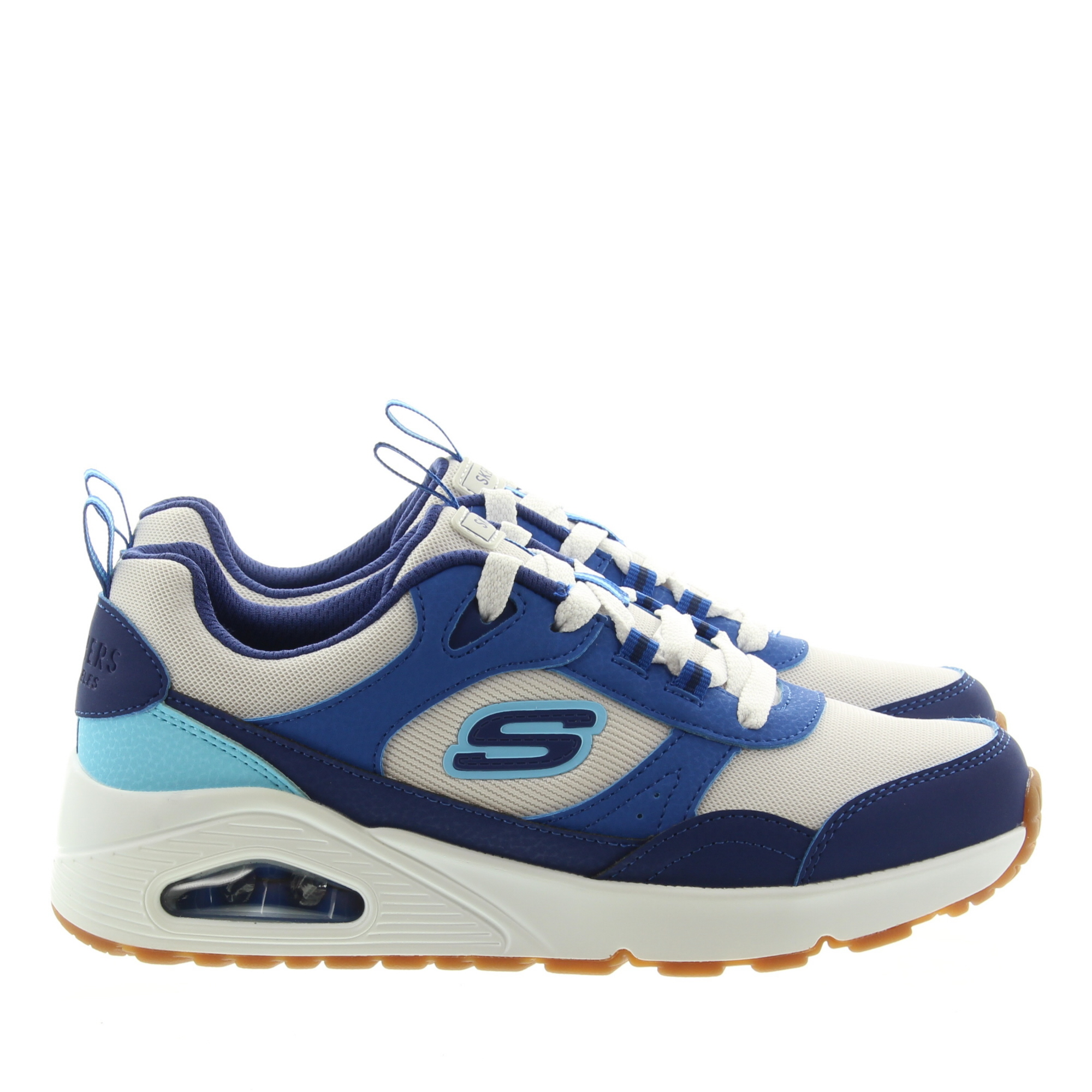 Skechers 403659 Uno-Retro LGBL Lightgrey Blu Groove