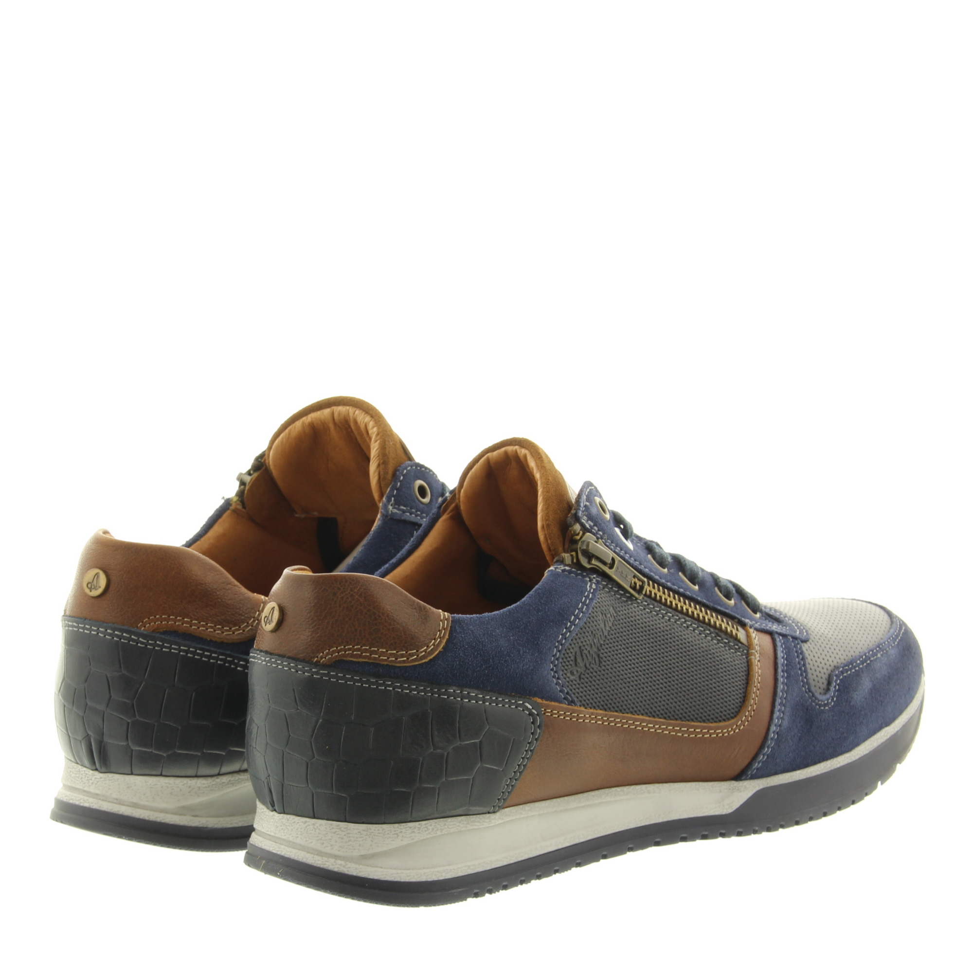 Australian Footwear Browning Width H 15.1508.02 SIP Ocean Blue Cognac