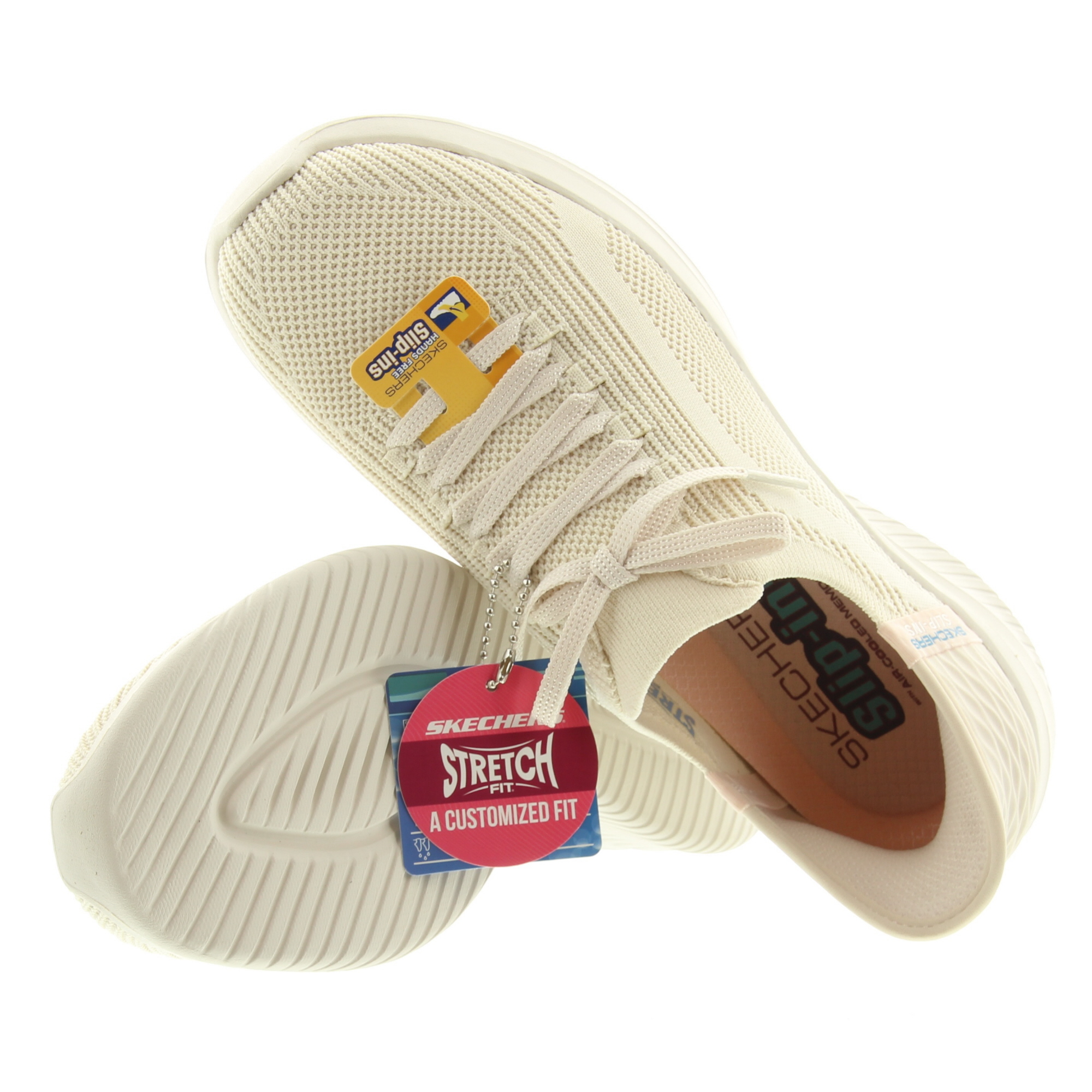 Skechers 149710 Ultra Flex 3.0 Slip-In\ NAT Natural Brilliant Path