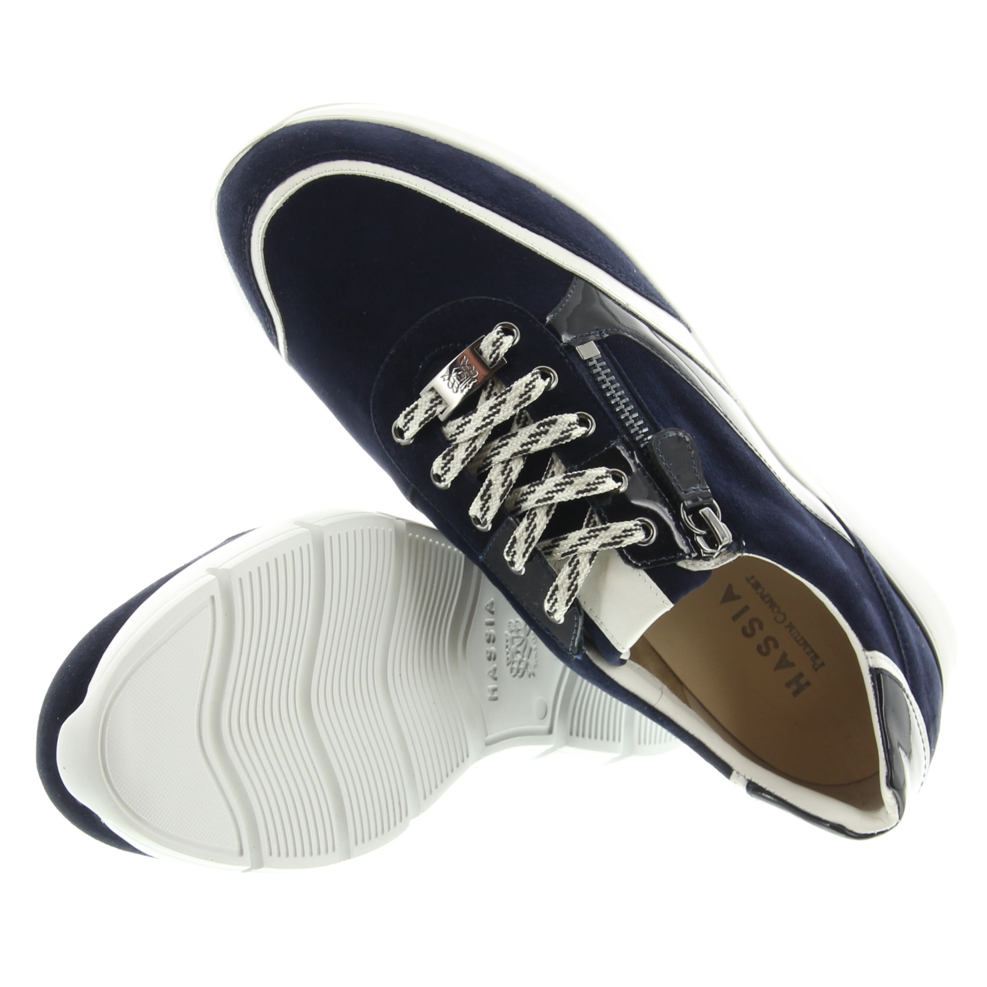 Hassia Shoes 301353 Bordeaux 3202 Blue Weiss