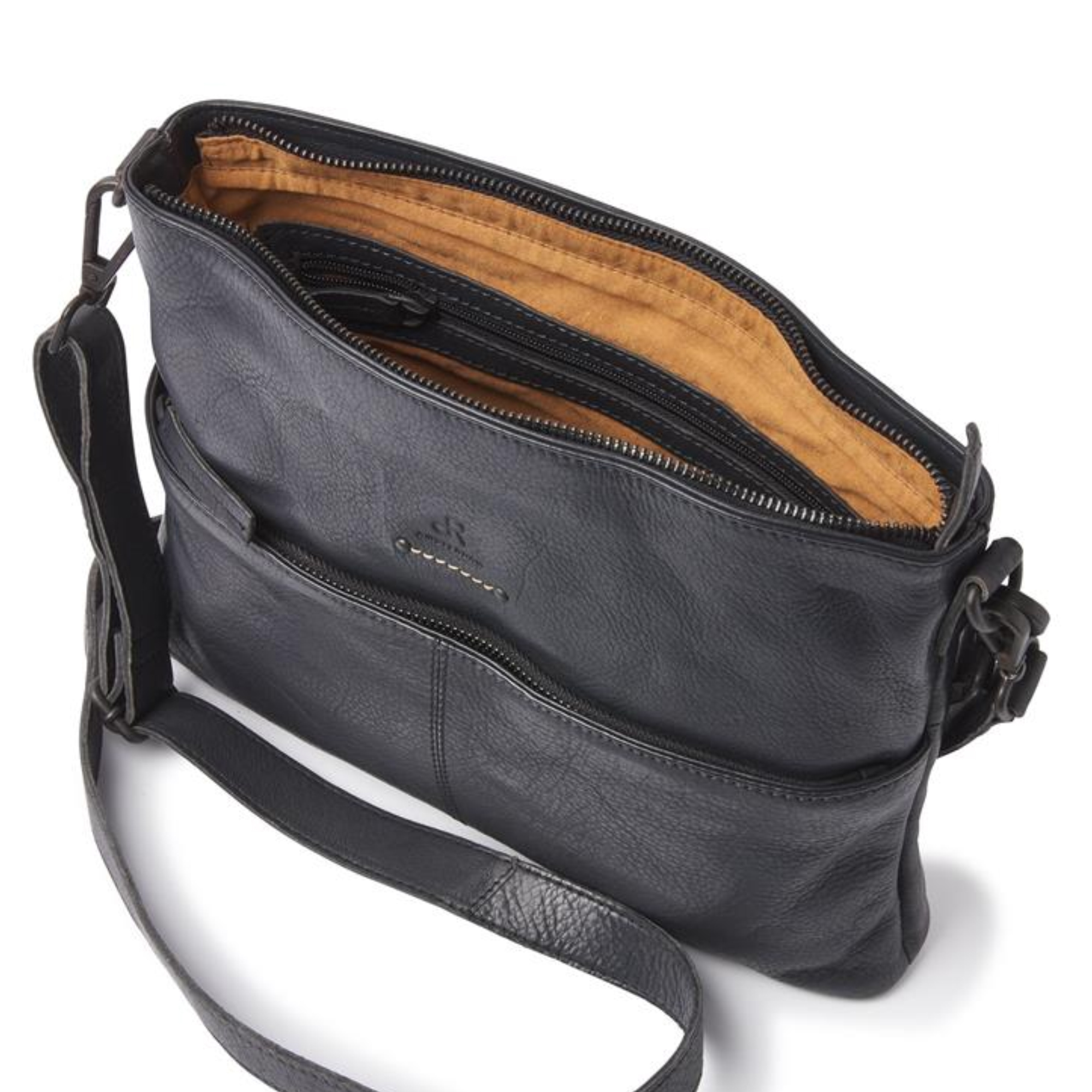 H.J. de Rooy Lederwaren 933543 Hand-Schoudertas Black