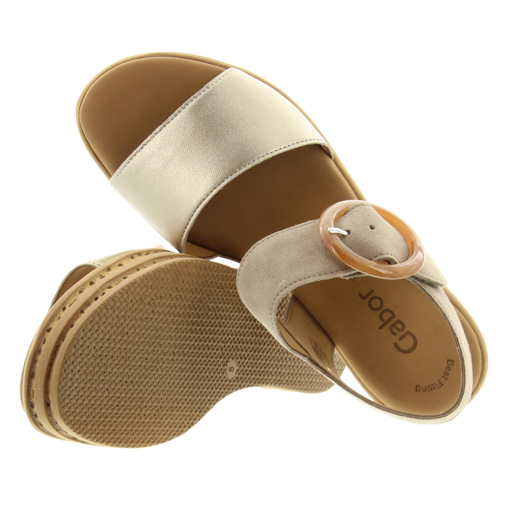 Gabor 64.550.62 Puder/rabbit Satin Metal
