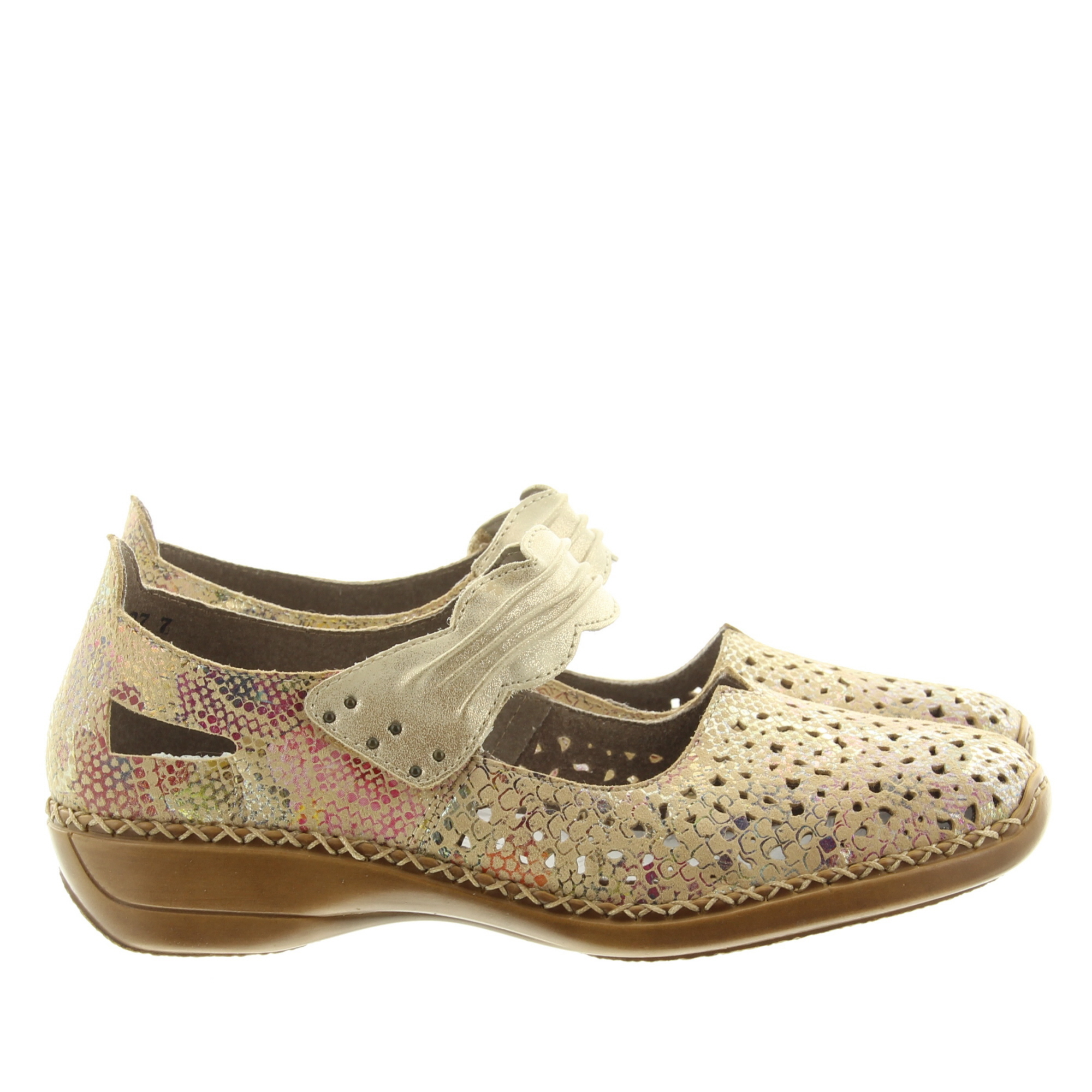 Rieker 41399 92 Beige multi Muschel