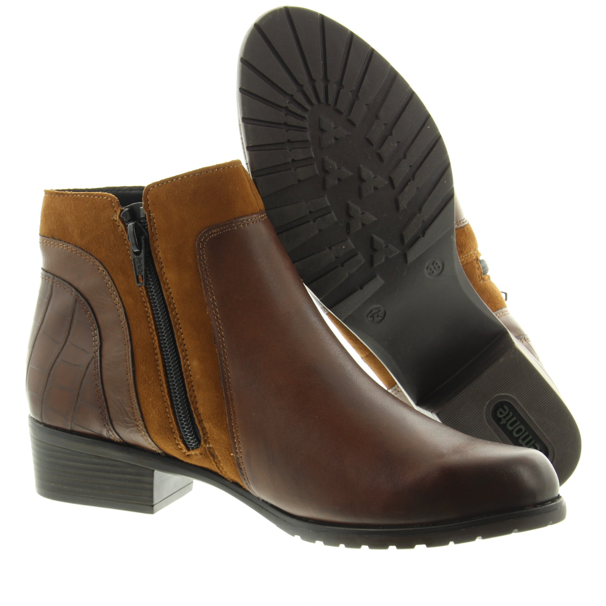 Remonte D6893 22 Chestnut Wood Hazel