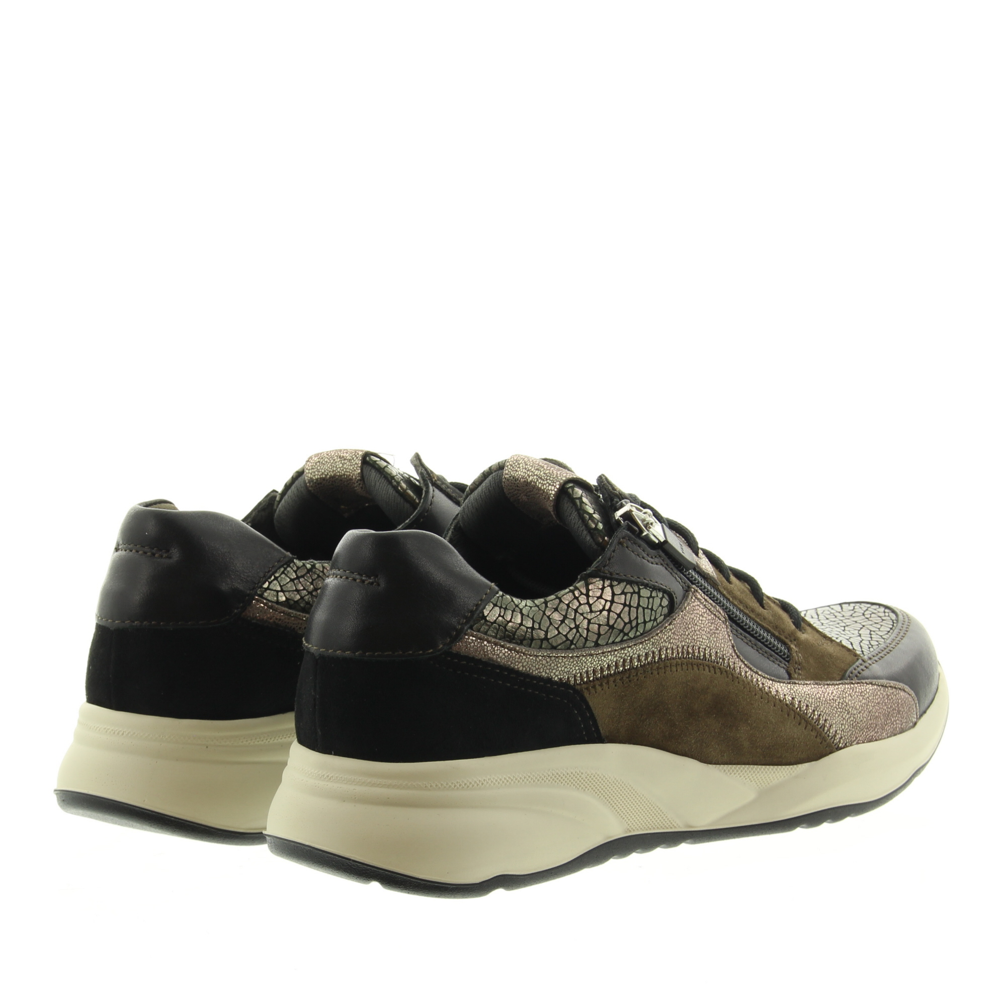 Durea 6318 604 G 2266 Zwart Gunmetal Bruin