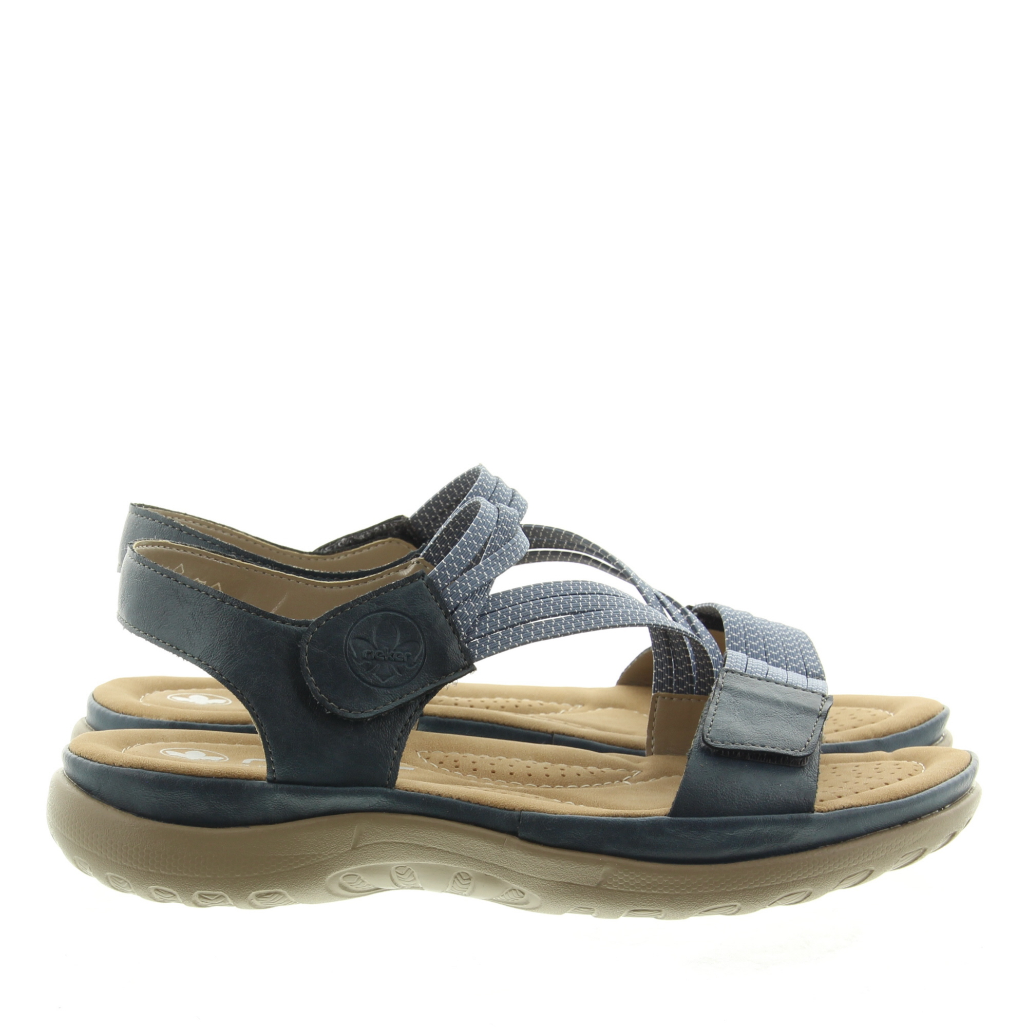 Rieker 64870 14 Royal Jeans-Weiss