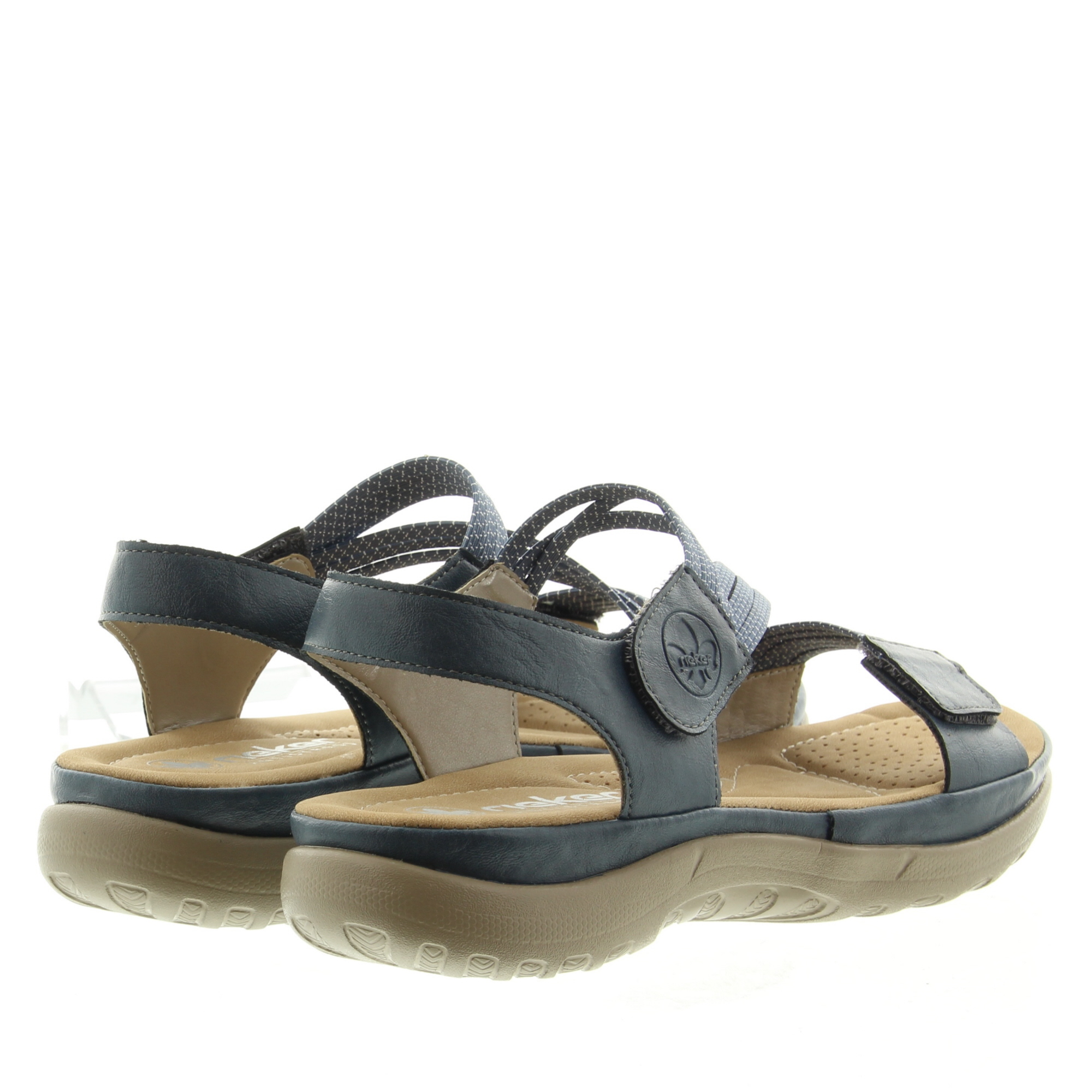 Rieker 64870 14 Royal Jeans-Weiss